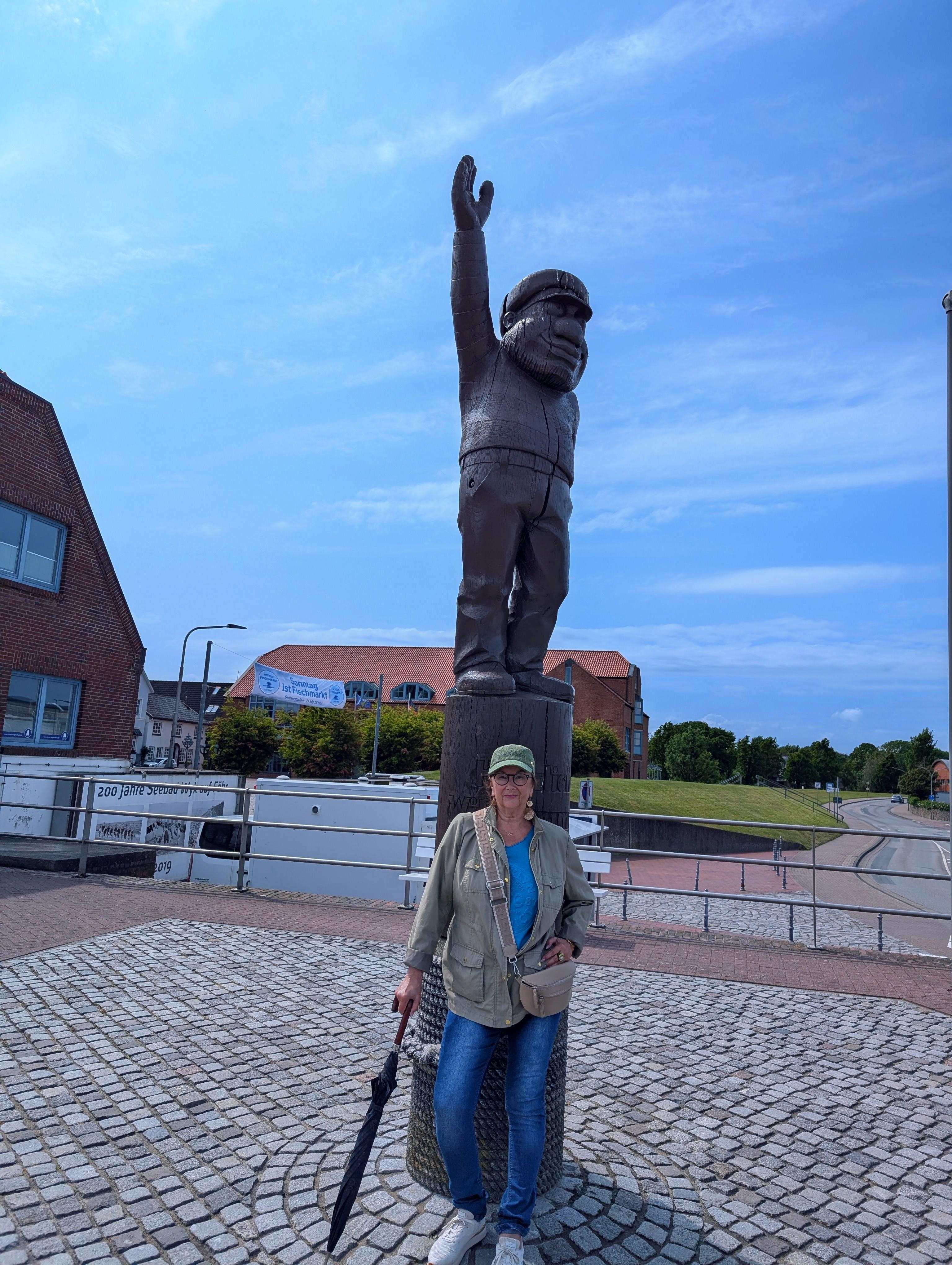 "Fiete Föhr" begrüßt die Besucher auf Föhr.
