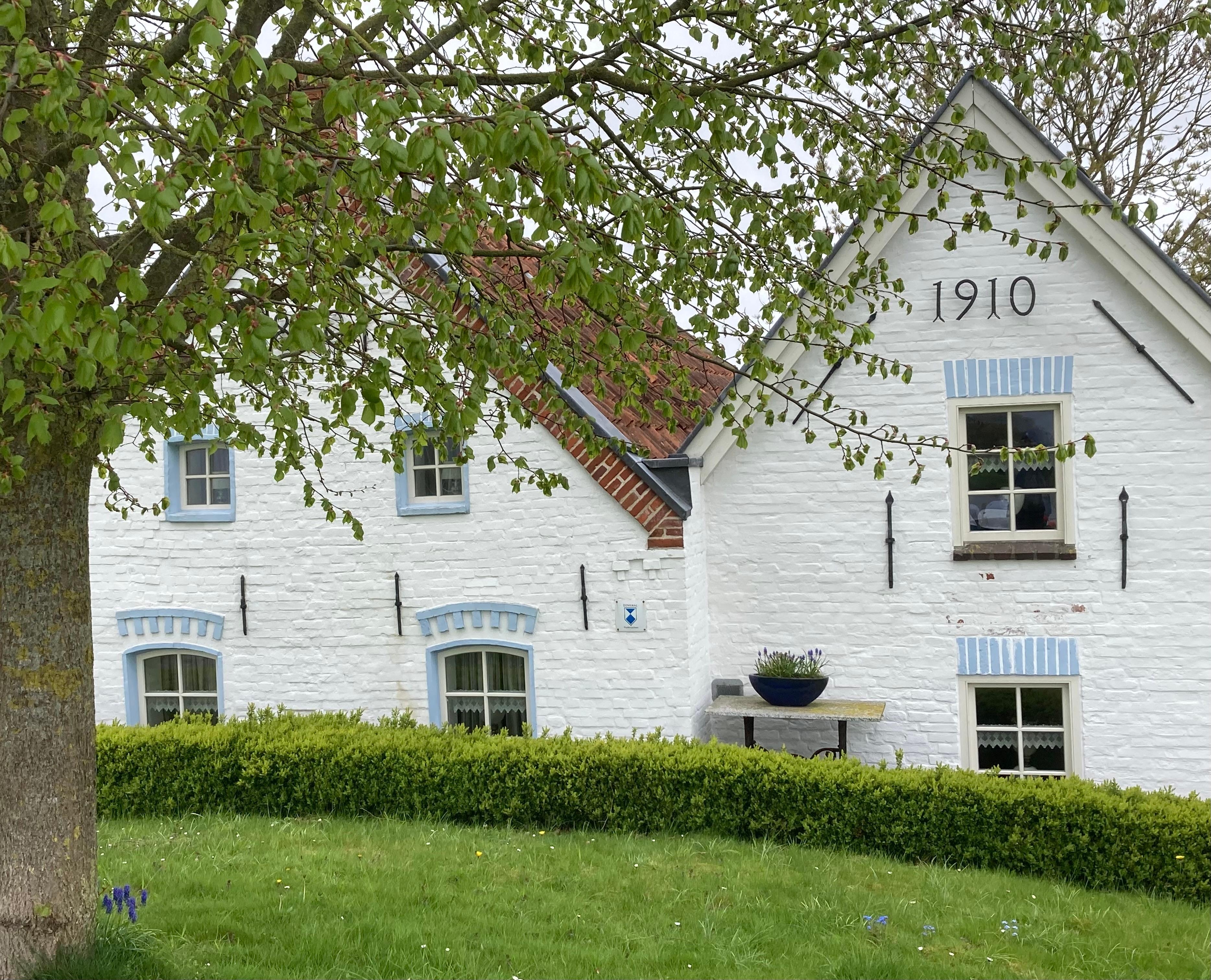 #Fototour #Krummhörn #Ostfriesland #wunderschön #Architektur #Frühling #blau #grün #weiß #Baum #Haus #ostfriesisch