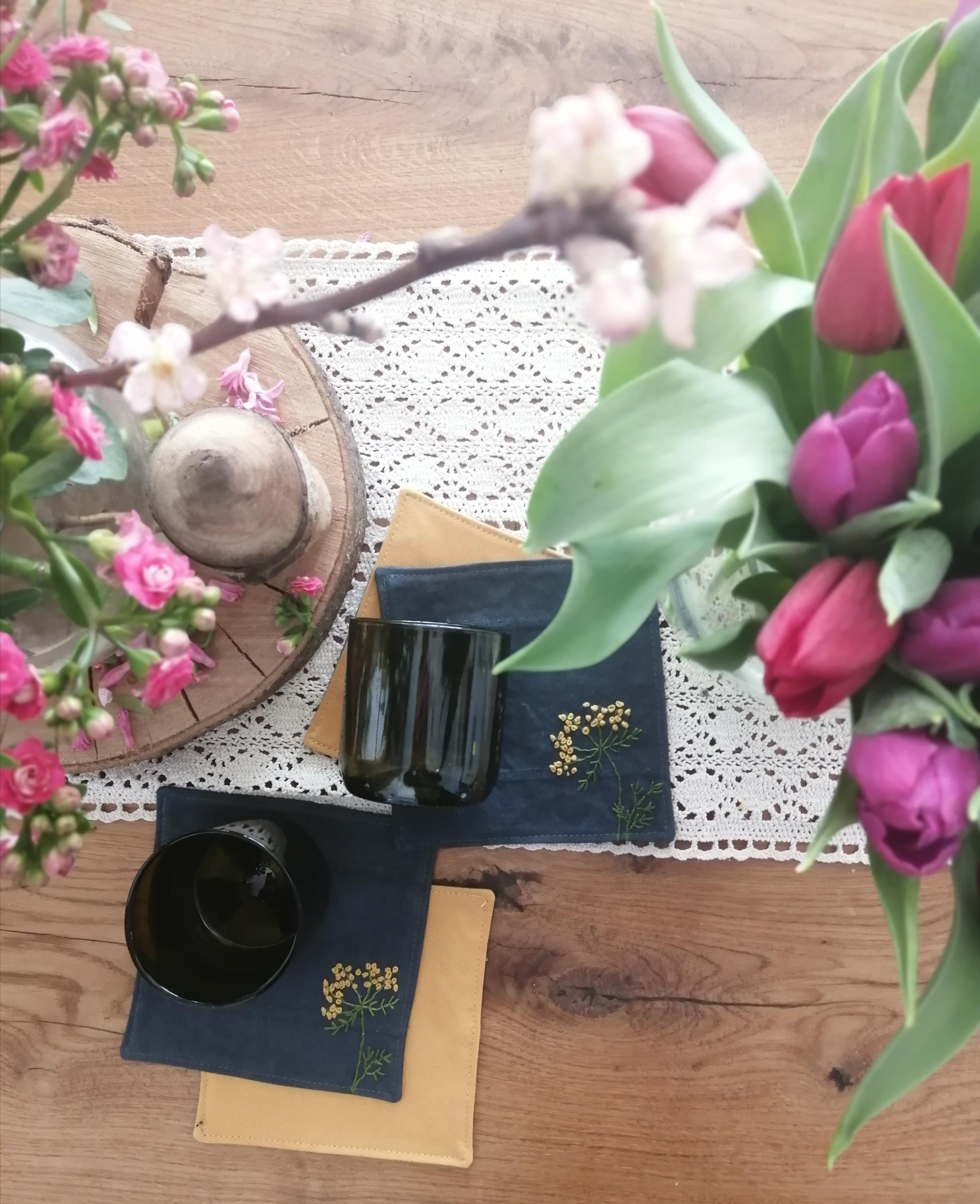 Frühling auf dem Tisch 🌷🌿
#freshflowers #embroiderylove #tassenuntersetzer #dekoidee #blumen