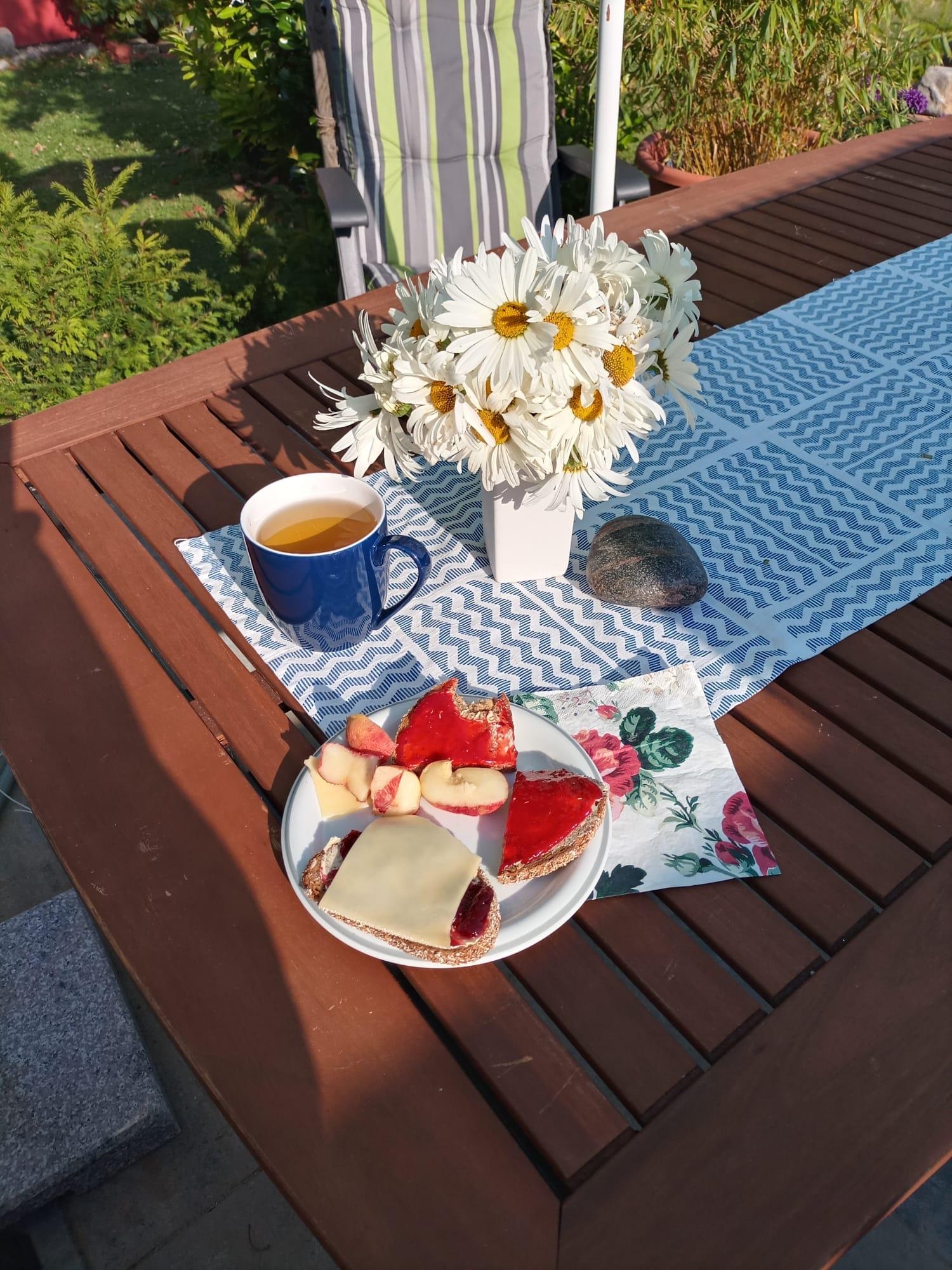 #Frühstück auf der #Terrasse
