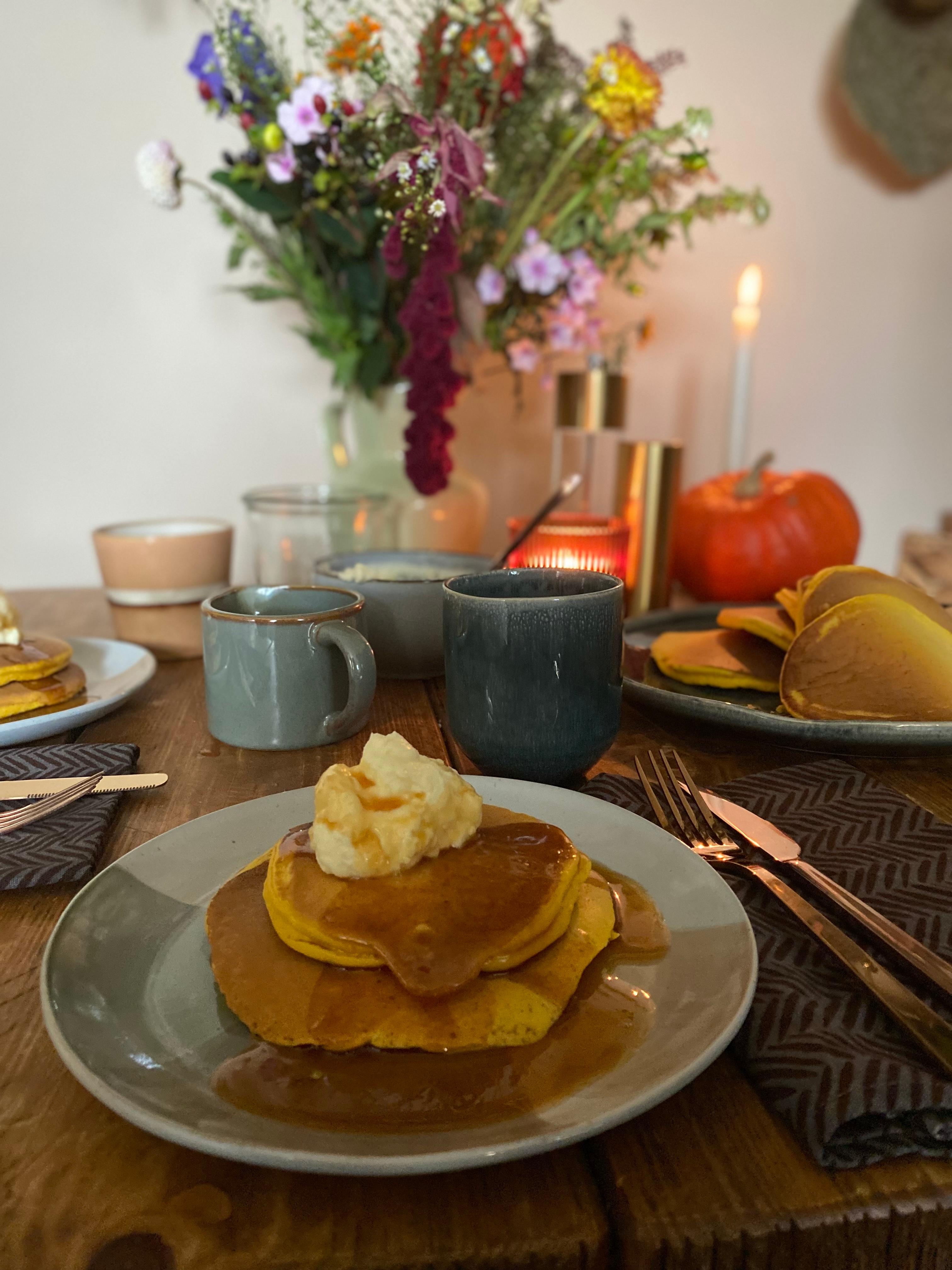 #frühstückstisch #pumpkinspice #pancakes #foodchallenge