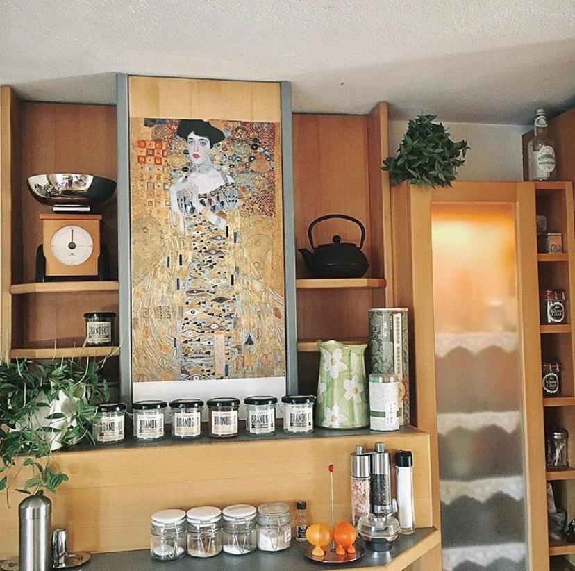 Für #küchendeko #livingchallenge gibts nochmal #Adeleblochbauer von #Klimt #art #kunst #kunstinderküche #kitchen #DIY 