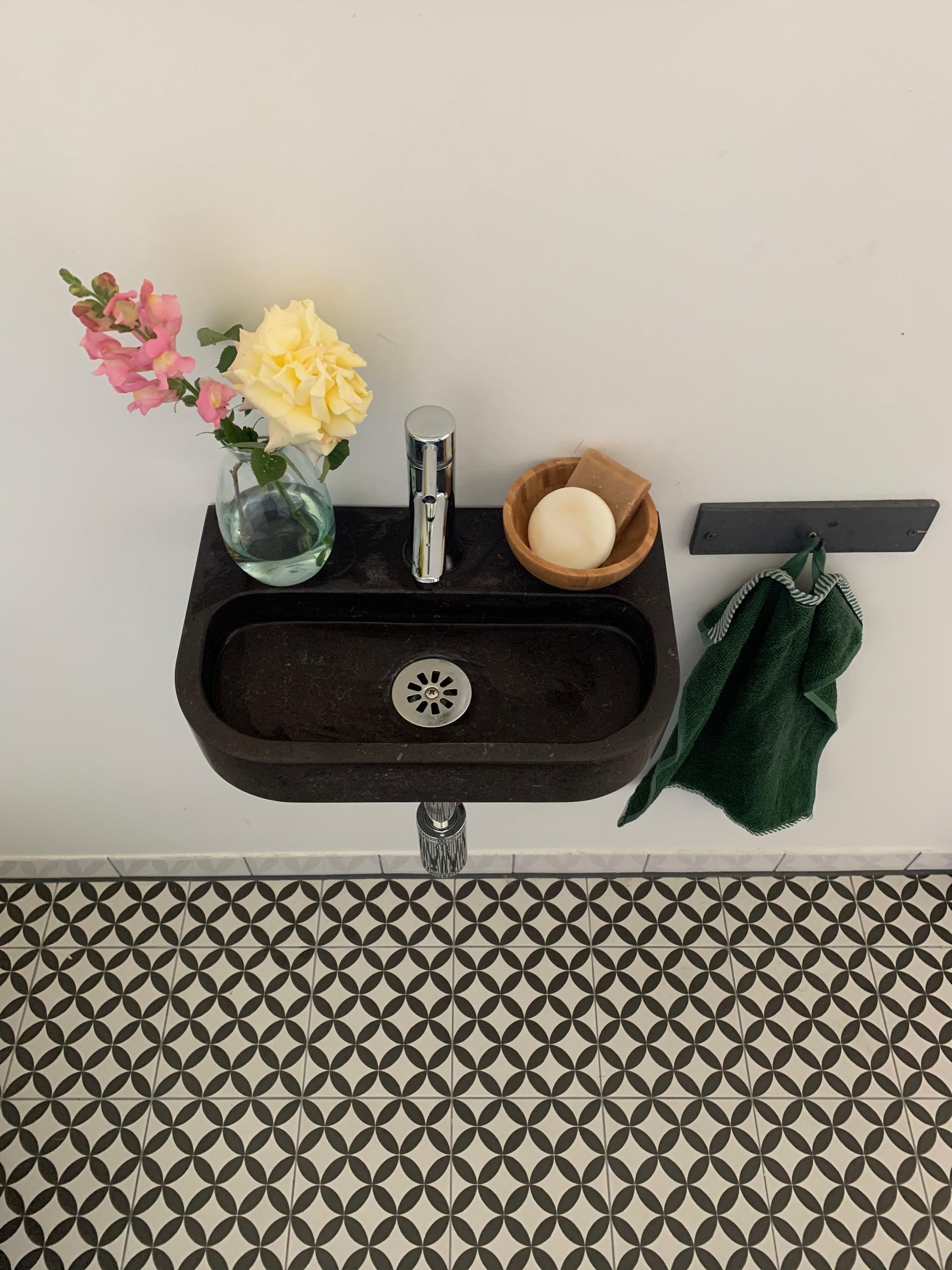 Gäste-WC-Teil des Badezimmers 😉

#badinspo #bathroomdecor #fliesenliebe