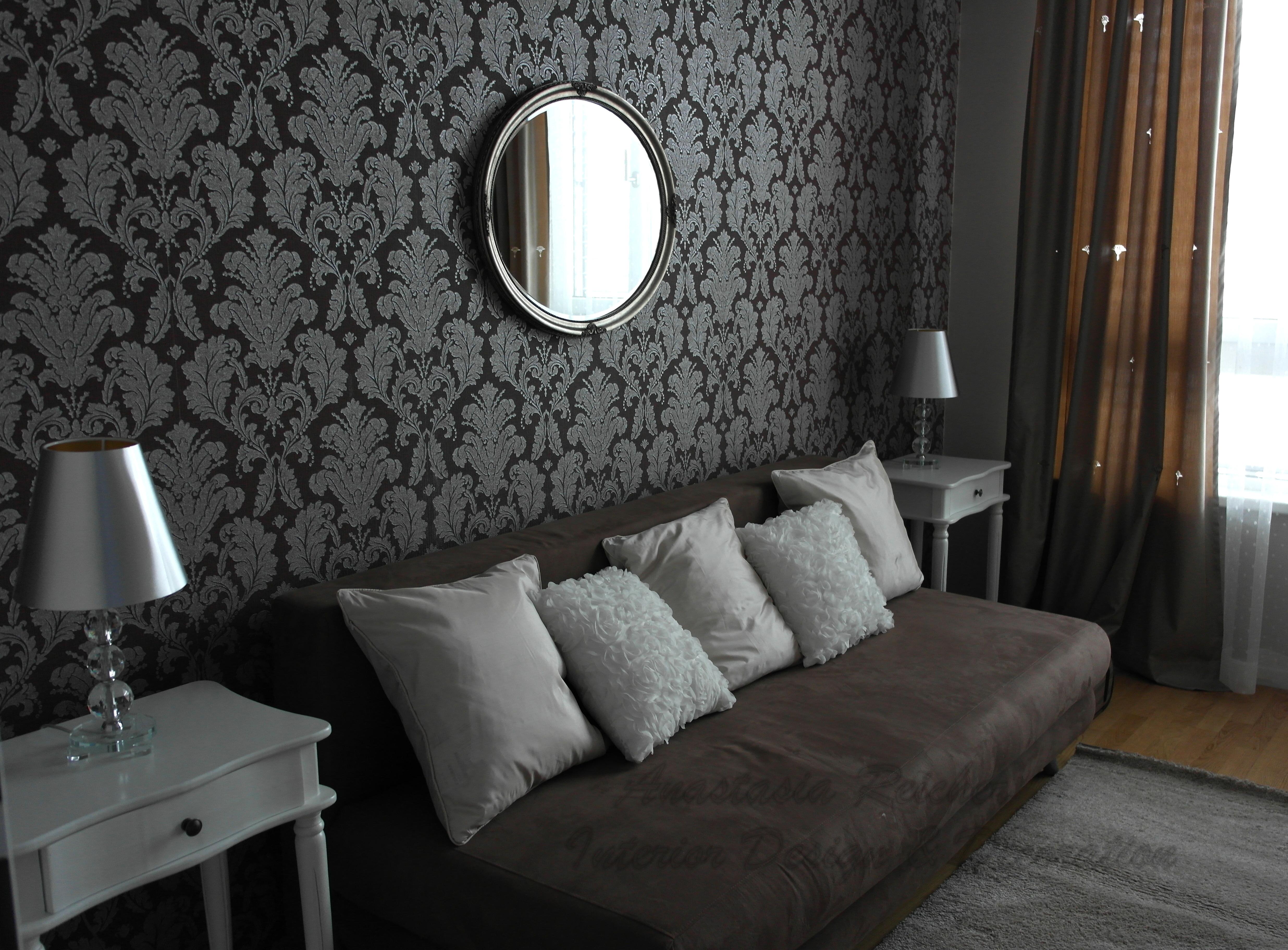 Gästezimmer in Braun #gästezimmer #schlafsofa ©Anastasia Reicher Interior Design