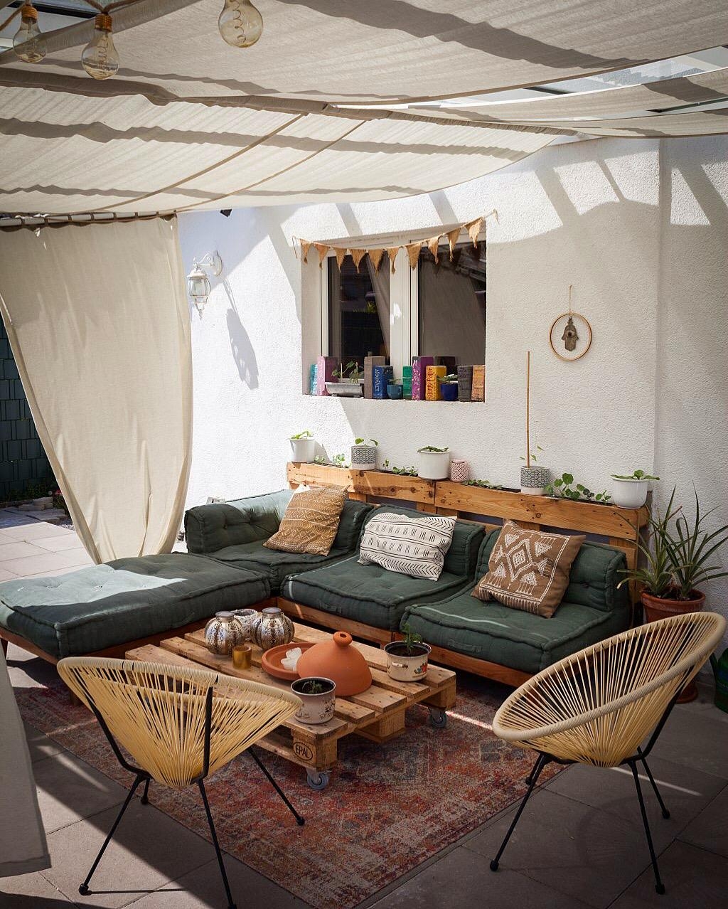#garten #terrasse #couchstyle #diy #outdoorwohnzimmer #boho