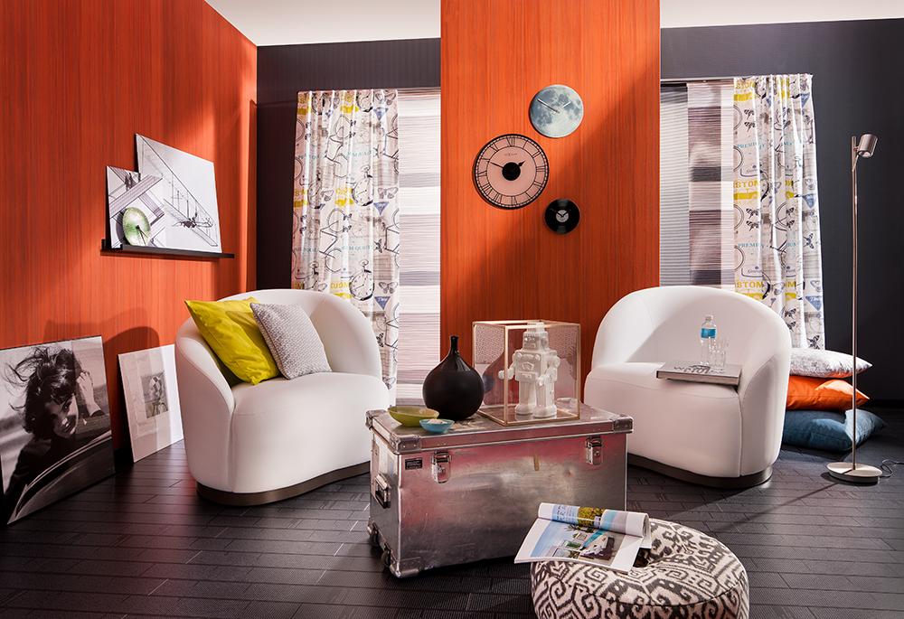 Gemütliches entspannen im eigenen Wohnzimmer #wandgestaltung #gardine #dekostoff ©SÜDBUND eG