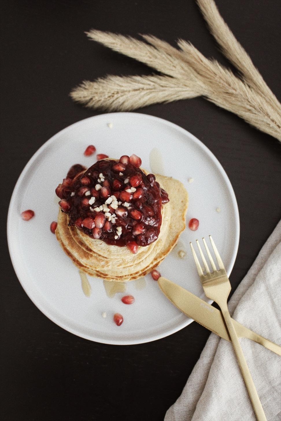 Gesündere Pancakes mit Haferflocken 🍓
#pancakes #frühstück #rezept