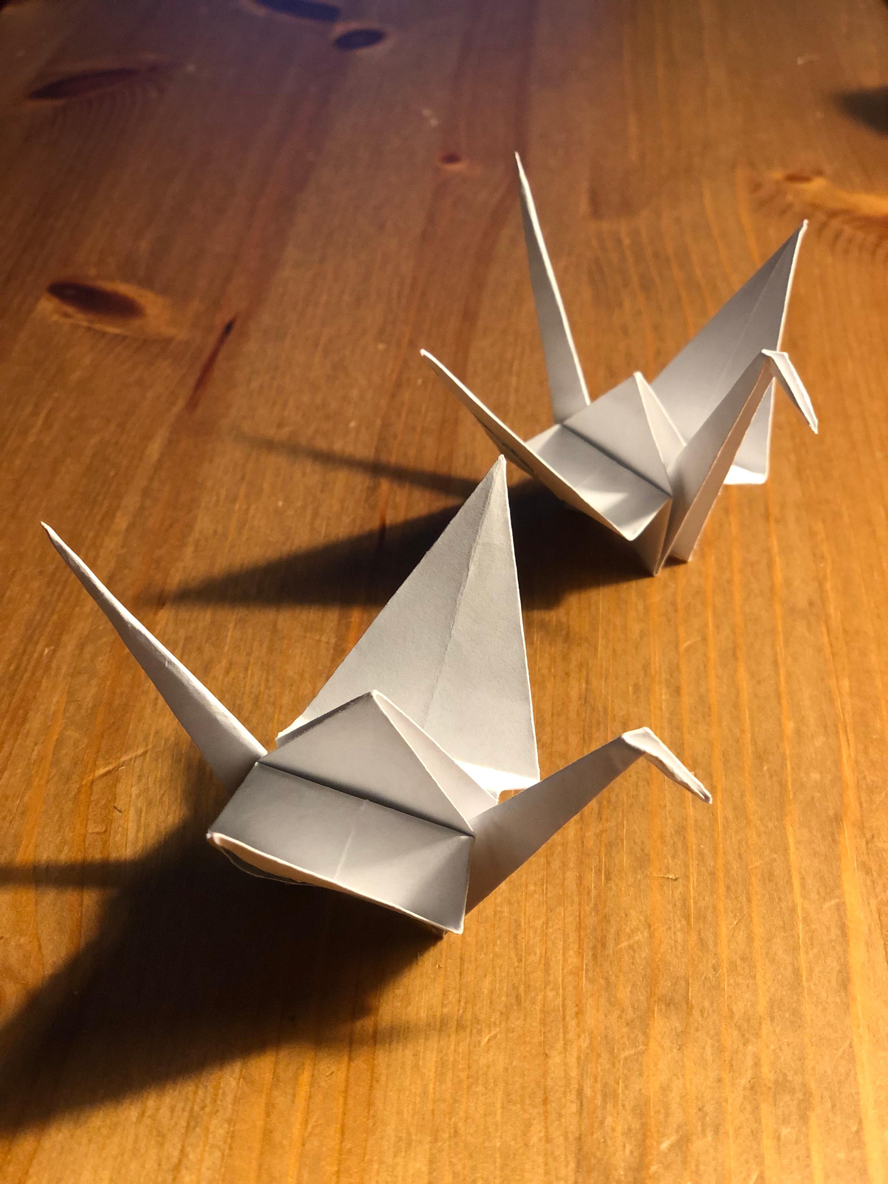 Glücksbringer. #origami #kraniche #diy #silvester