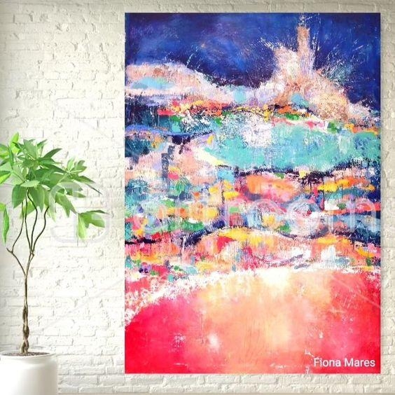 Great abstract wall art from 
FIONA MARES, El Gouna, Egypt.
Vibrant and expressive colors.
#fionamaresartist