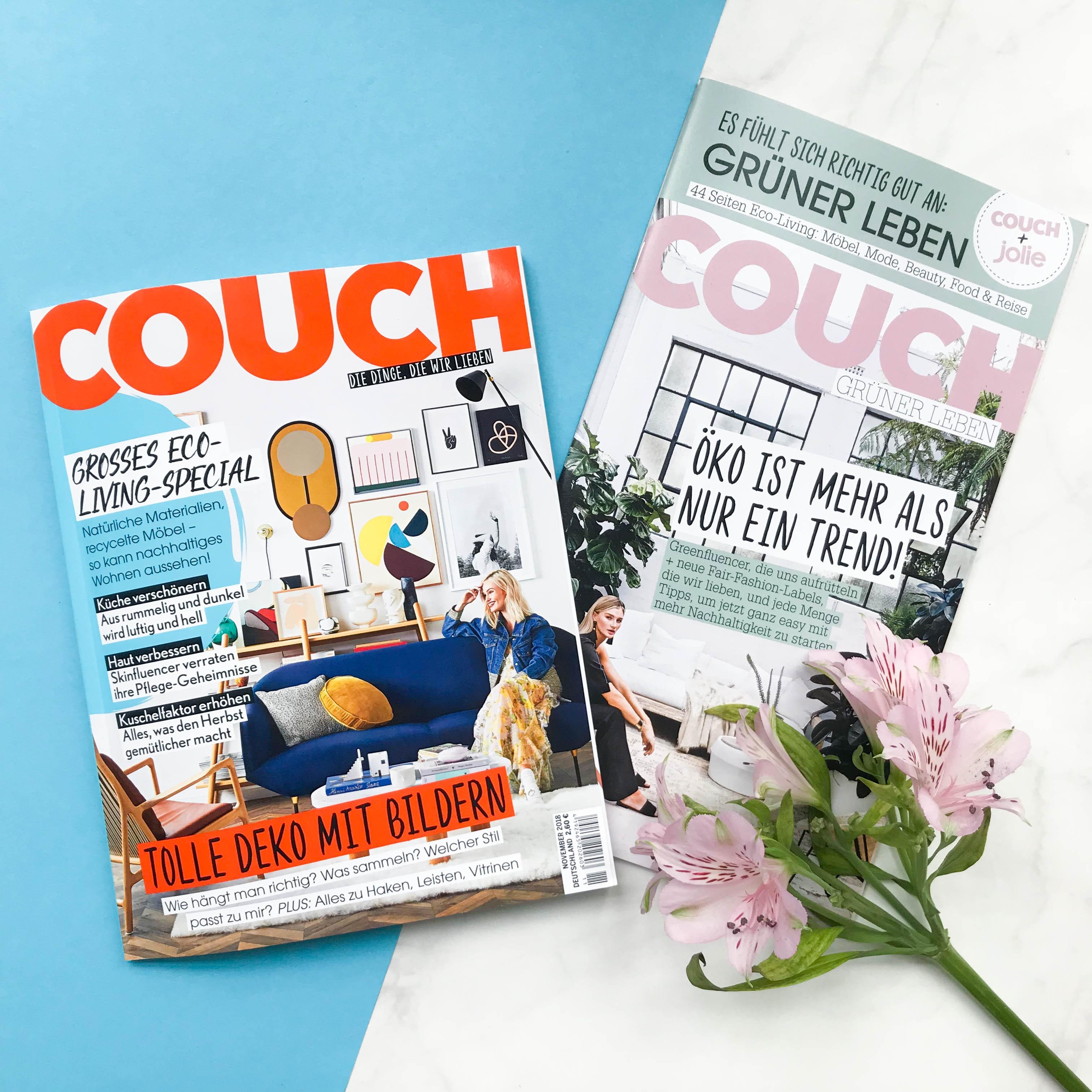 Grüner Leben: Ab heute gibt's die neue COUCH mit 44 Seiten Öko-Extra am Kiosk! #couchmagazin #couchabo