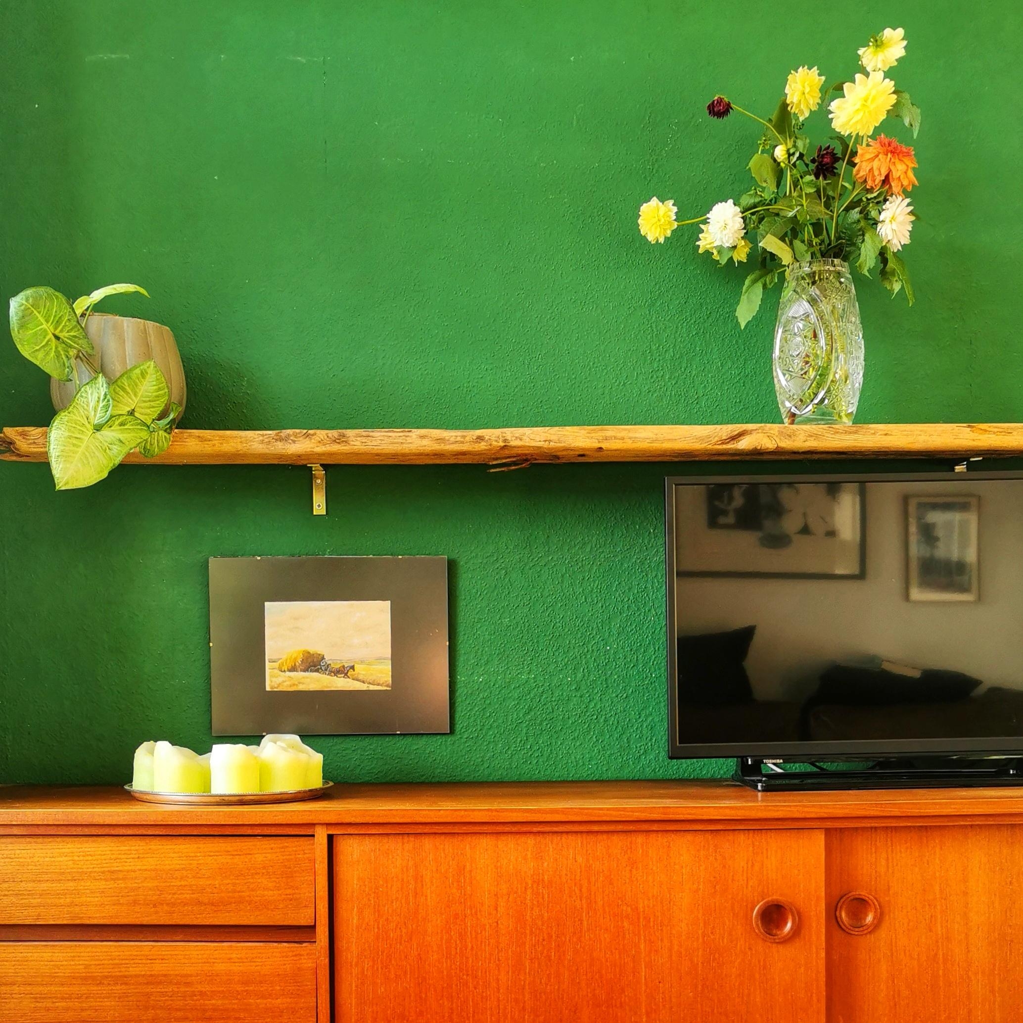 Grünes Wohnzimmer

#cheers2green #vasenmittwoch #dahlien #danishdesign #danishfurniture #vintagefurniture #vintagehomede