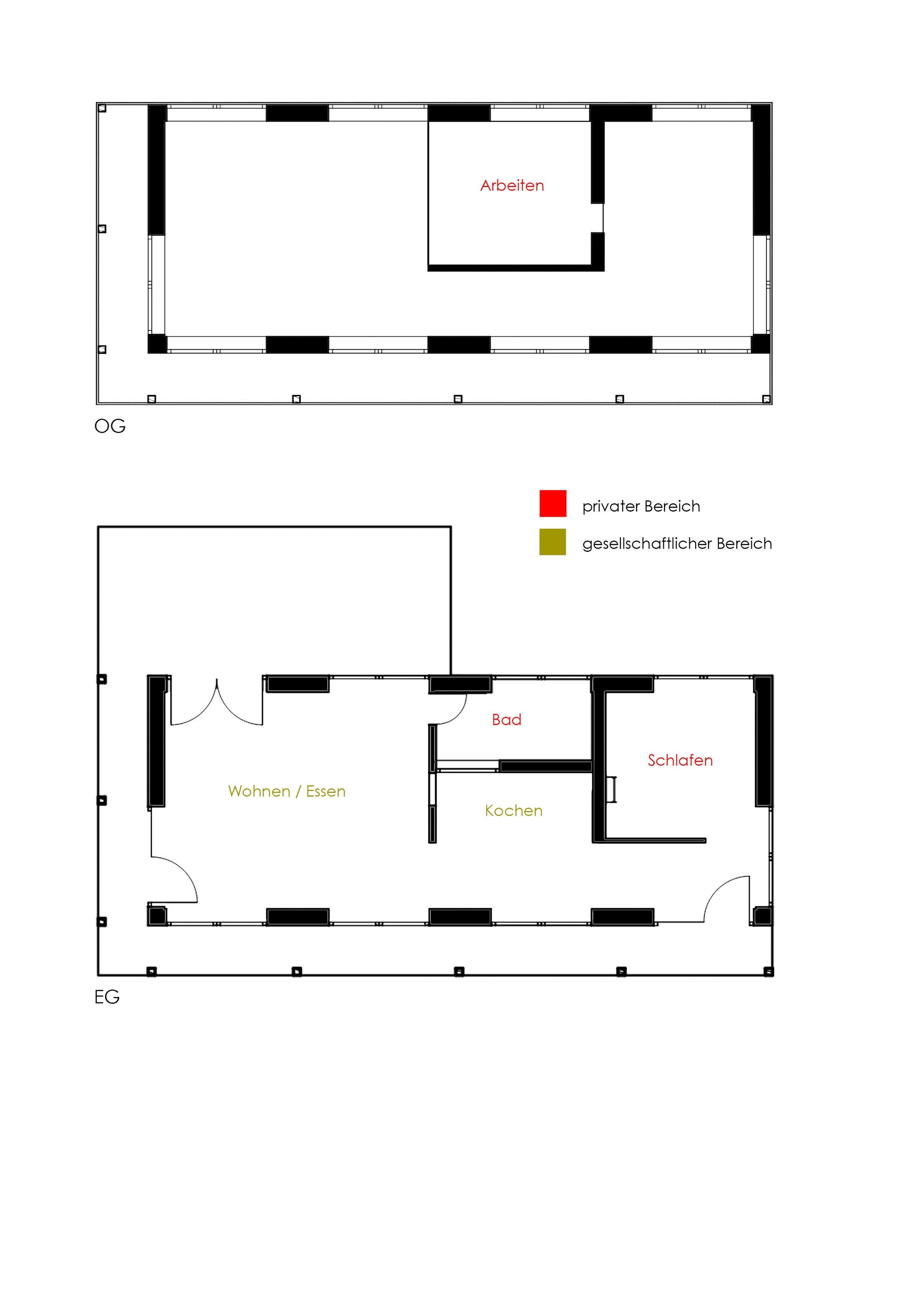 Modernes Badezimmer mit edlem Grundriss