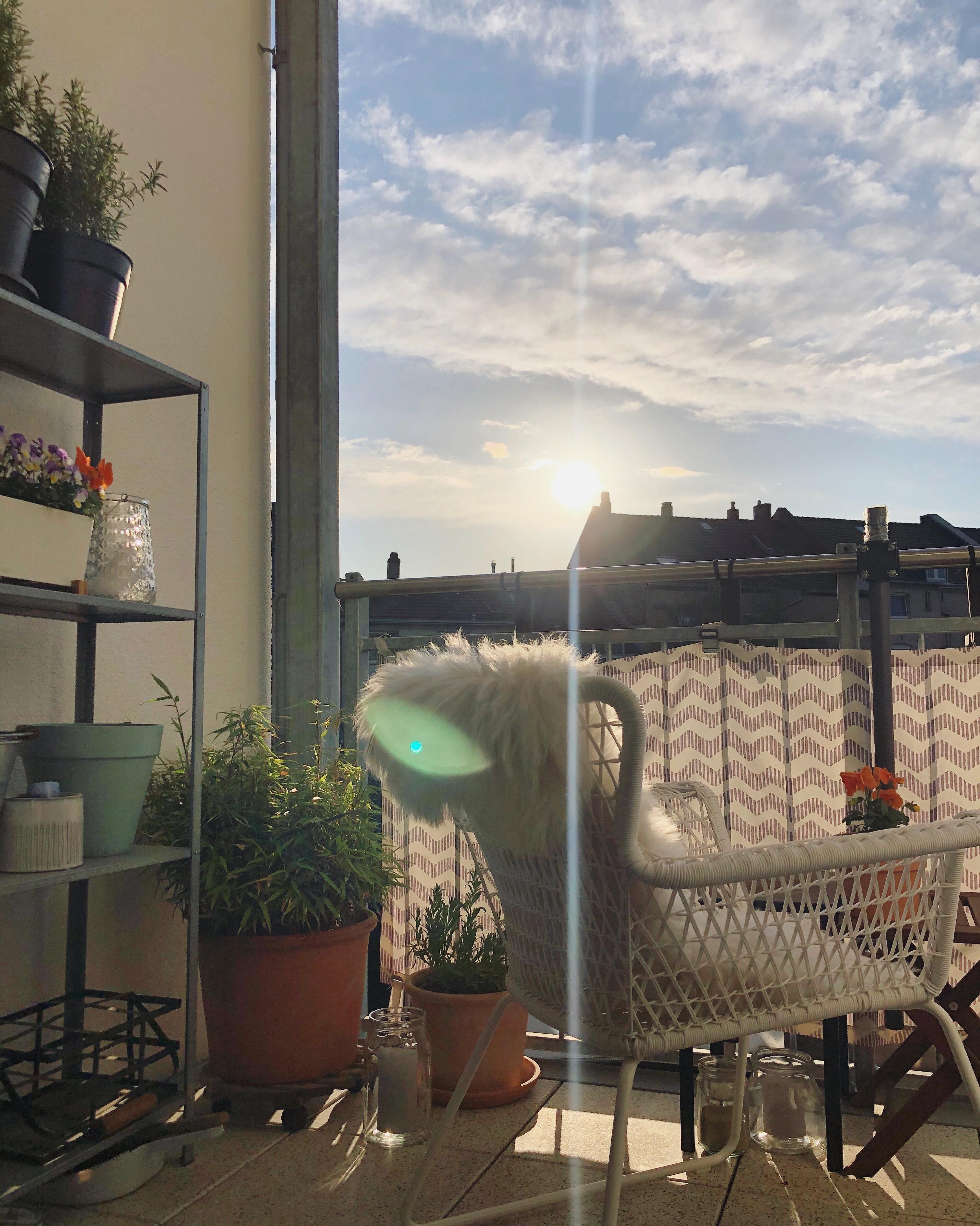Guten #Morgen langes #Wochenende 🥱 
#Balkon #Balkony #Morninglights #Sun #Sonnenaufgang #Interior