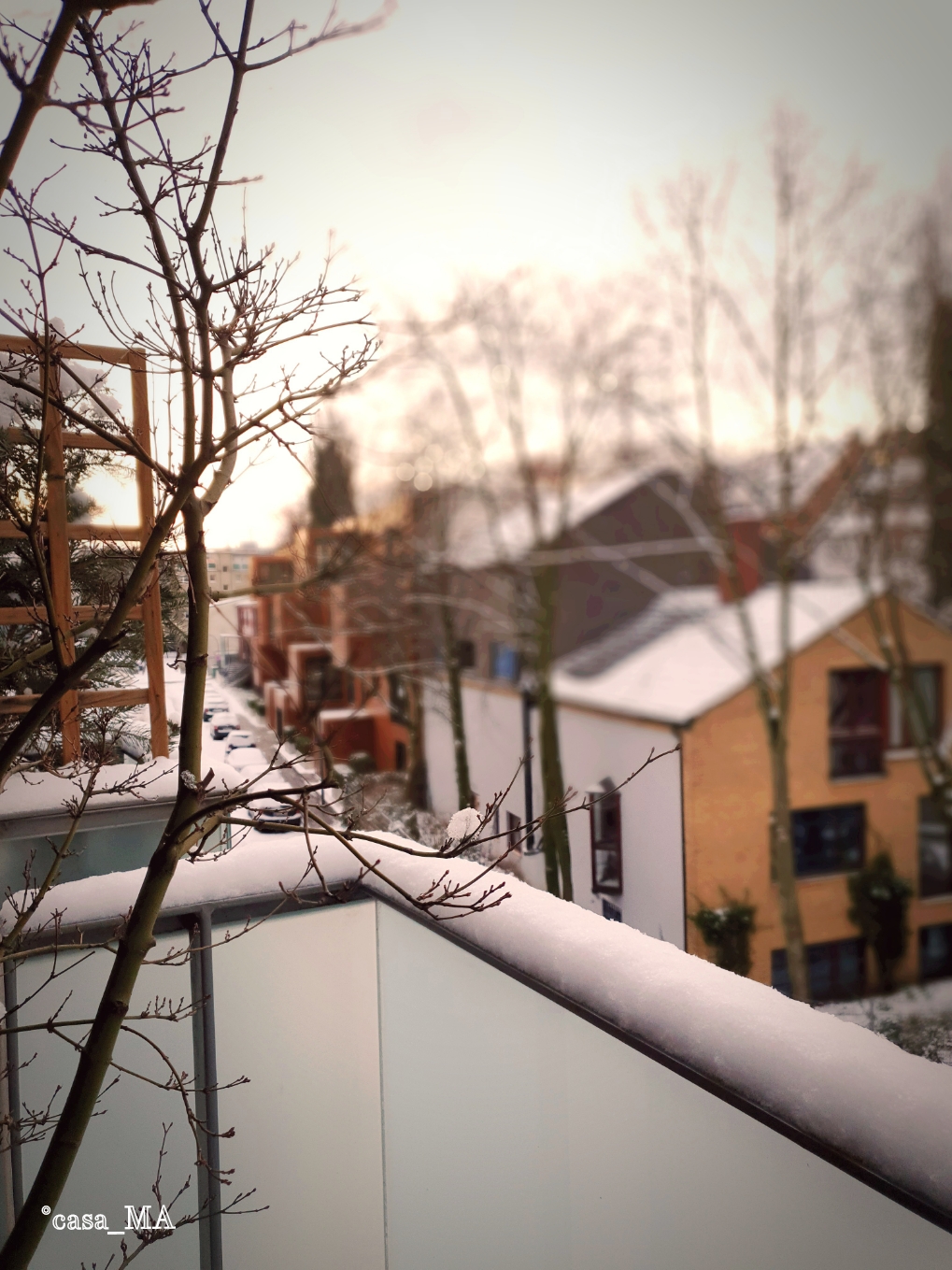 #gutenmorgen Schnee!
Der Blick vom Balkon. 