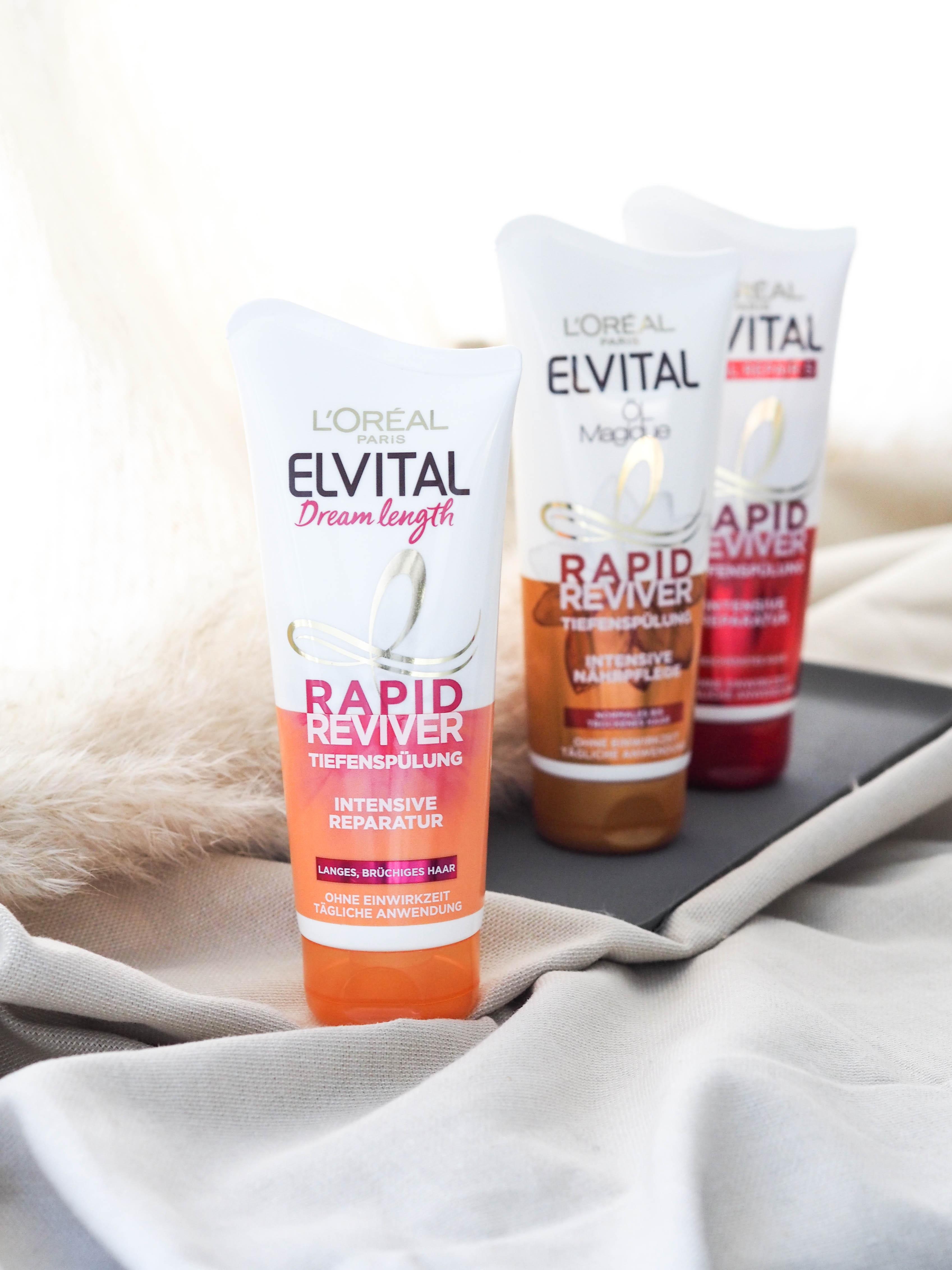 Haar Quickie: Die Rapid Reviver Spülungen von L'Oréal Elvital kommen ohne Einwirkzeit aus #beautylieblinge #elvital