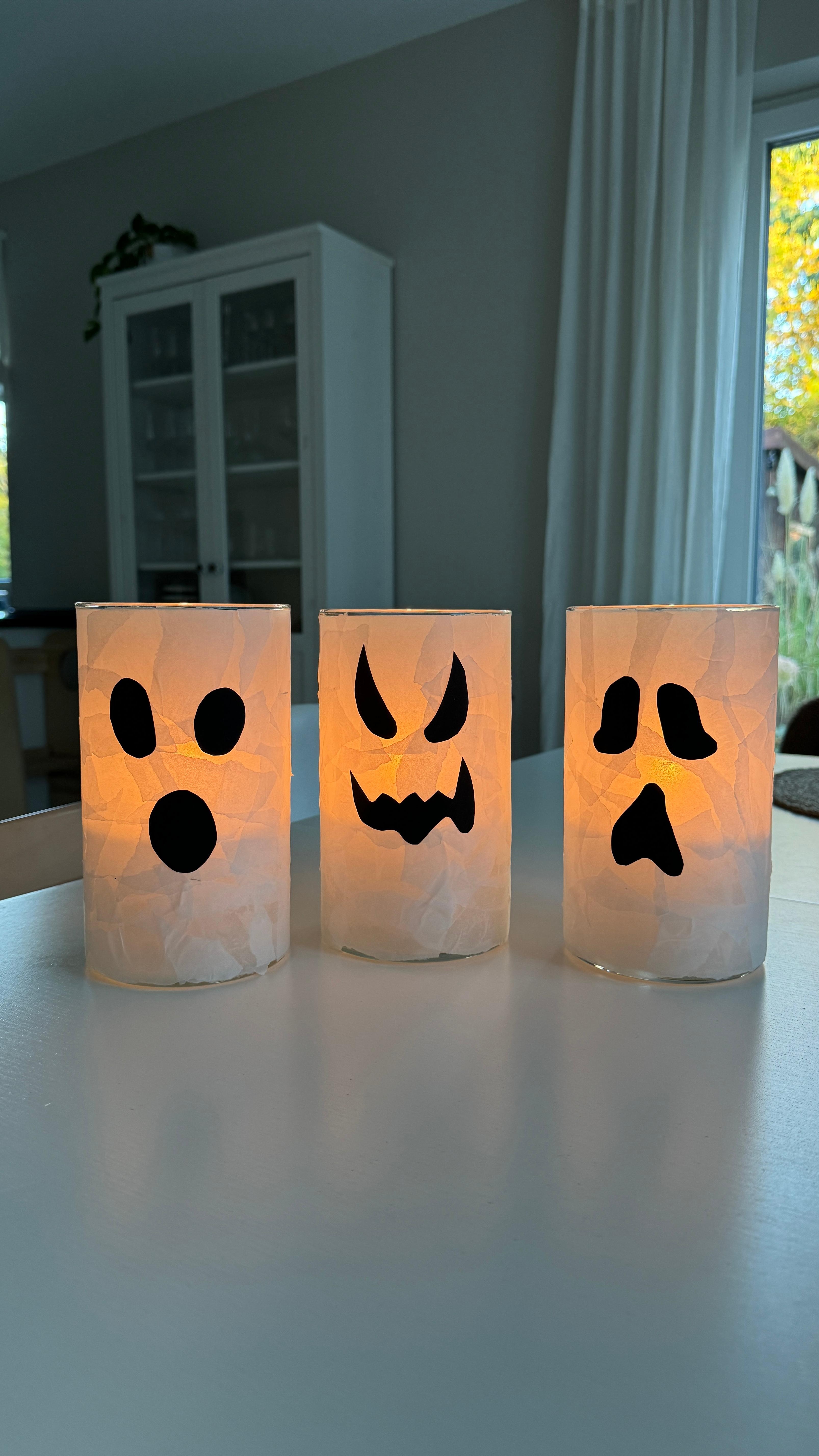 #halloween #diy #halloweendiy #gespenst #teelicht