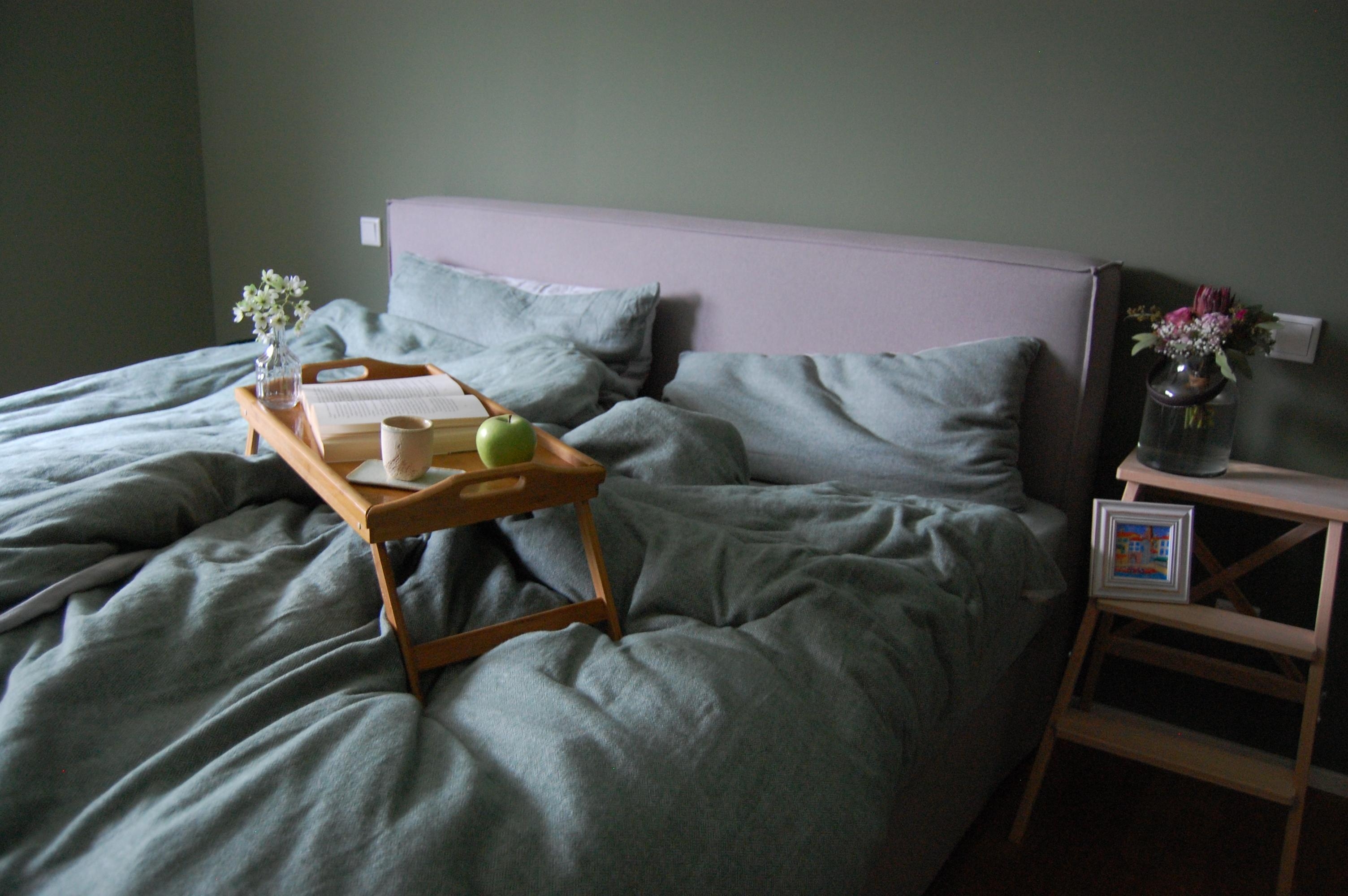 Happiness is.. Clean sheets and a freshly made bed. #greenliving #livingchallenge #schlafzimmer  