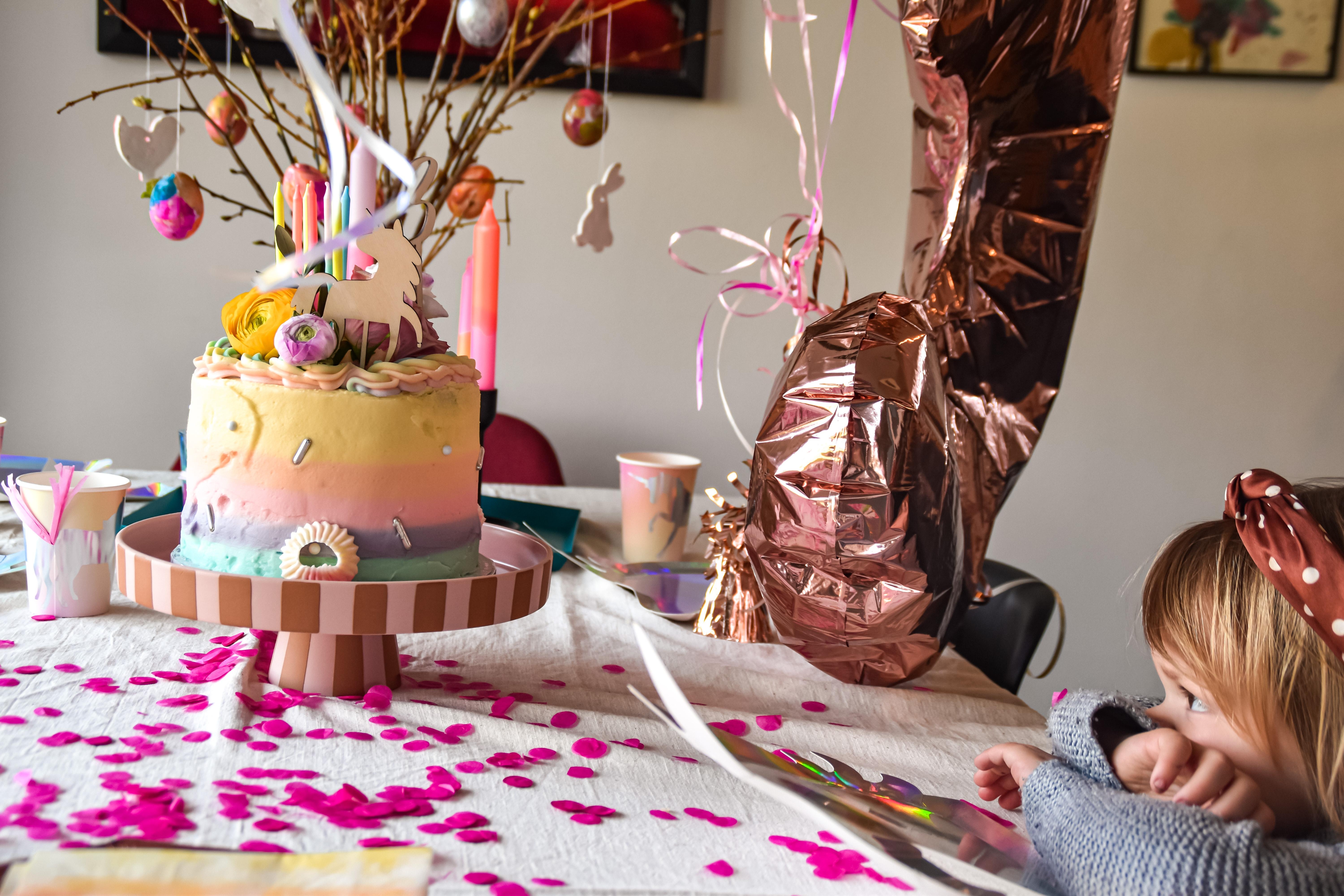 Happy birthday 
#geburtstagstafel #kuchen #torte #einhornparty