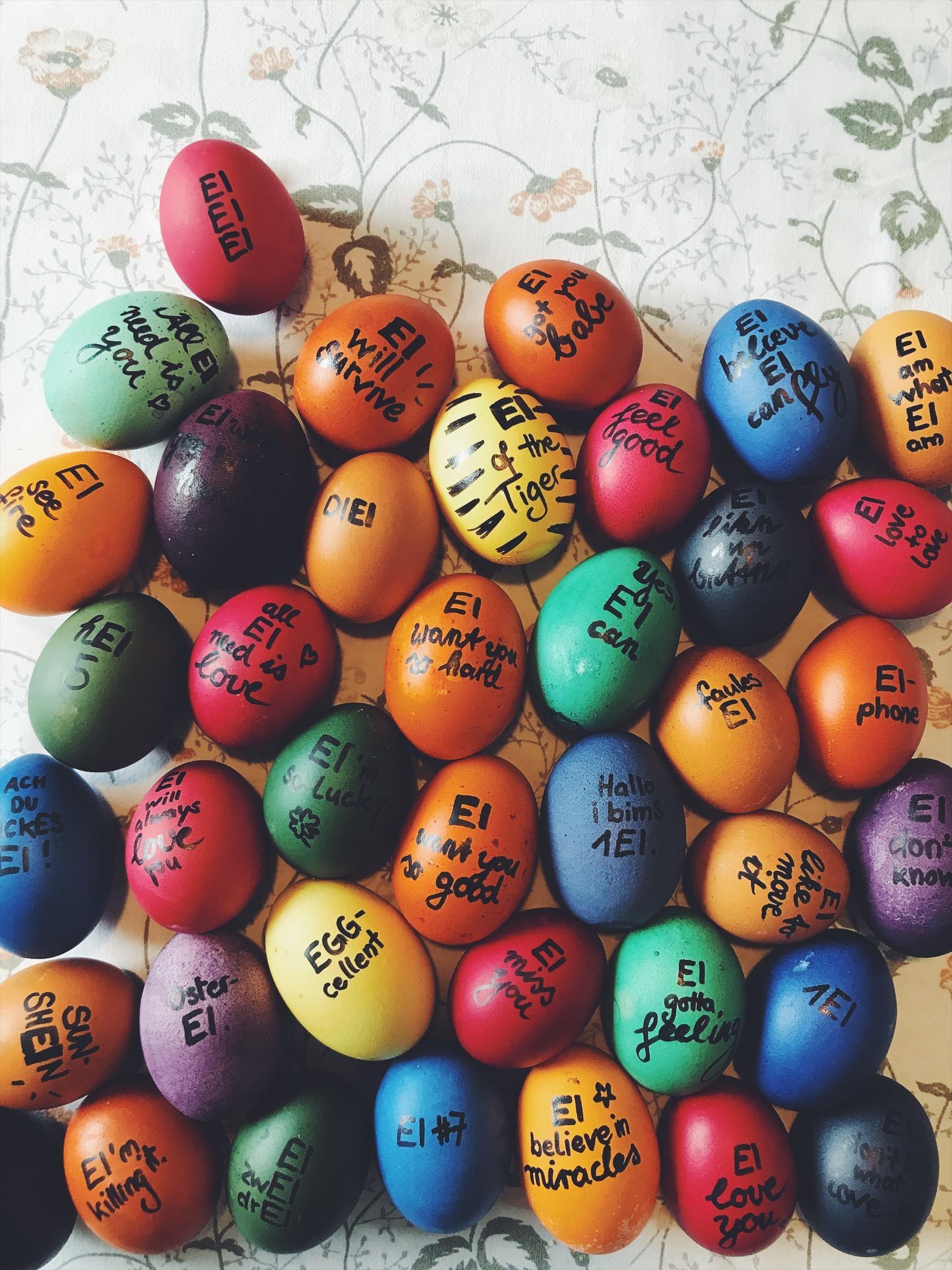 Happy Easter #eier #diy #ostern #ostereier #handlettering #edding