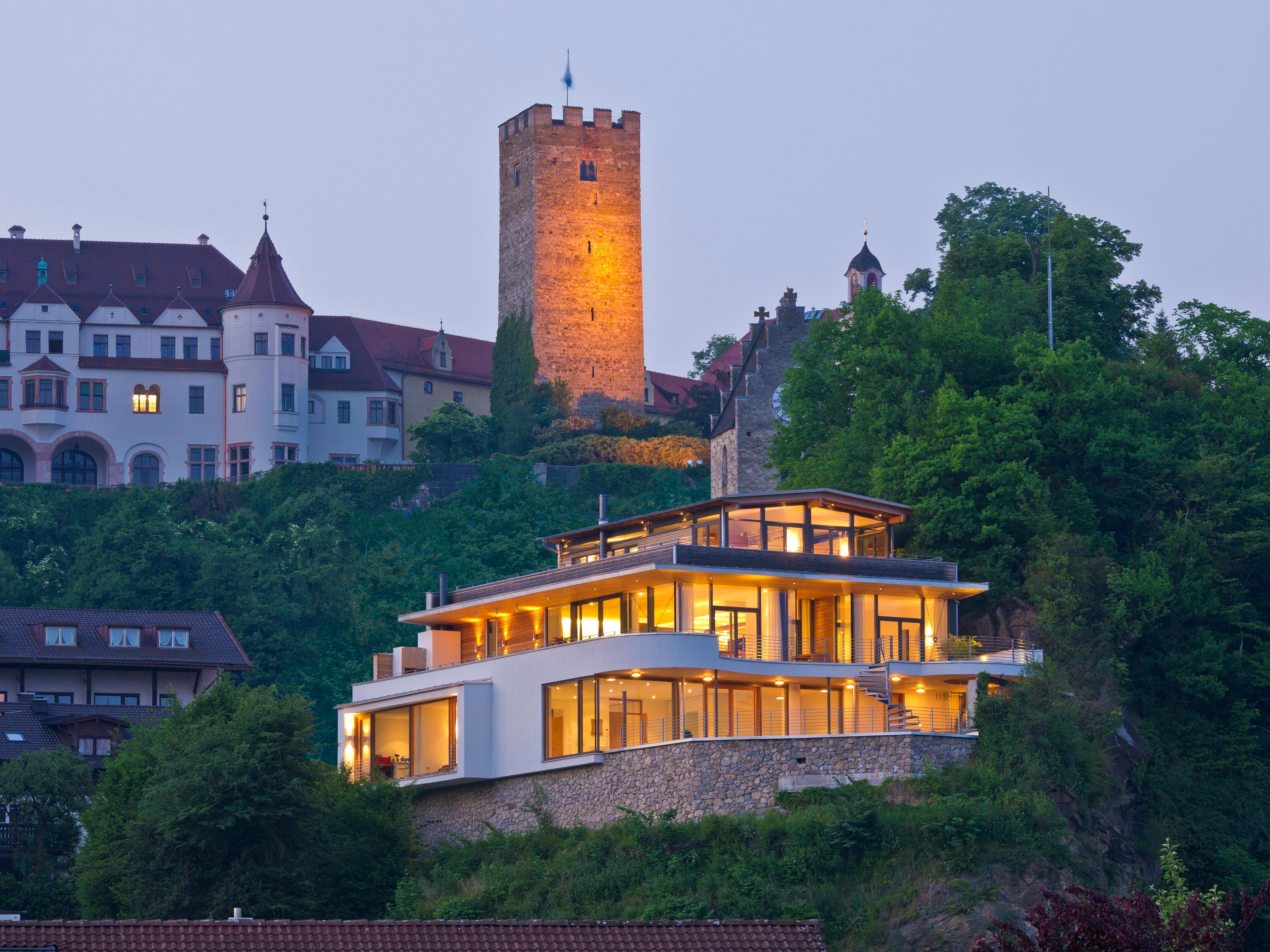 Haus Weitblick #designhaus #satteldach #glashaus ©Baufritz GmbH & Co. KG