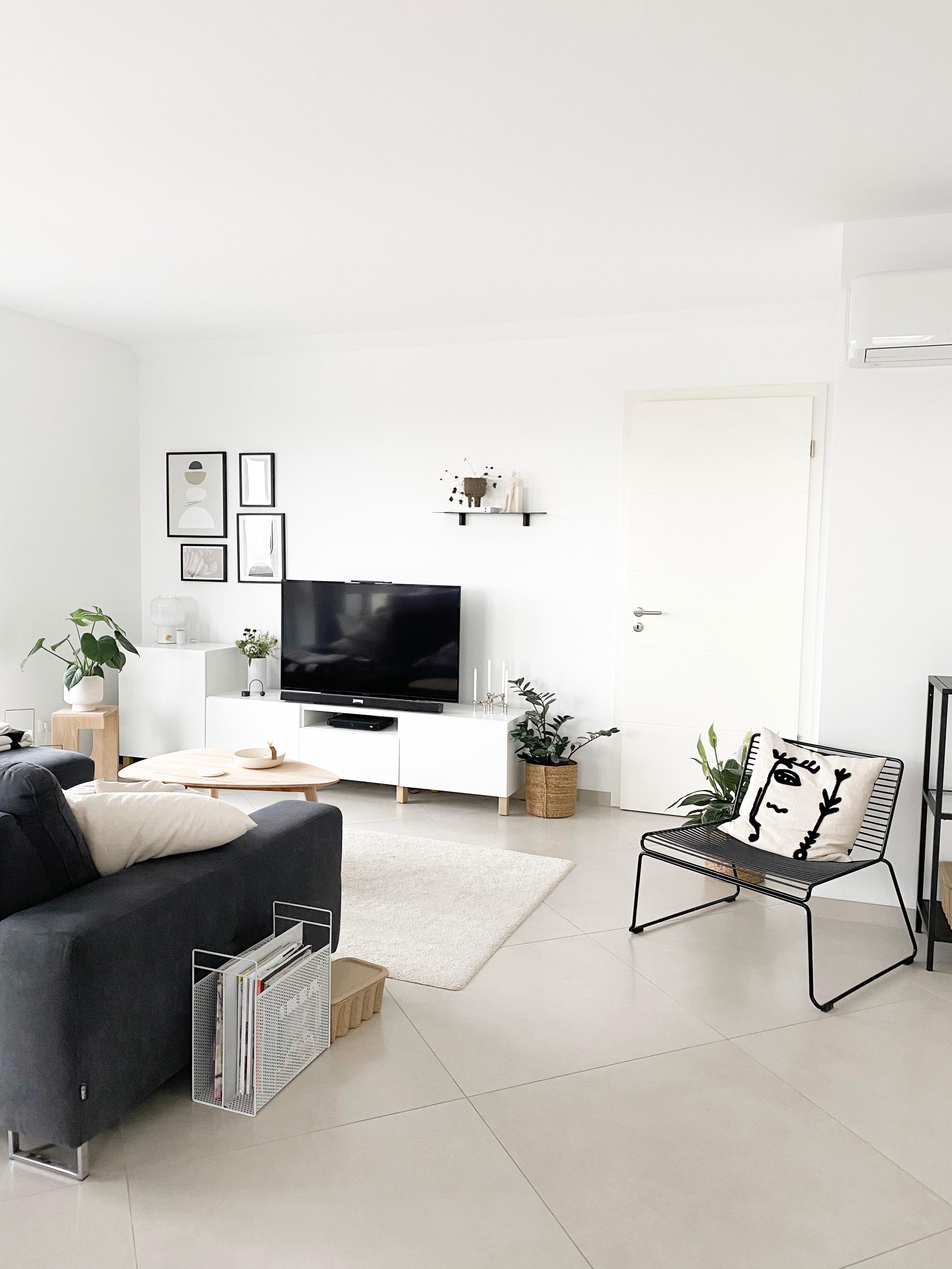 Hej aus unserem Wohnzimmer: unaufgeregt, leise Farben und skandinavisch. #wohnzimmer #livingchallenge