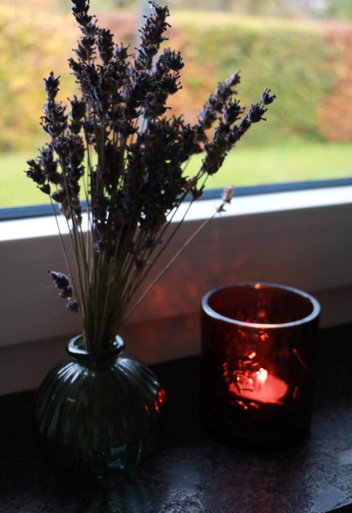 Herbst ♡ #gemütlich #autumn #teelichter #lavendel 