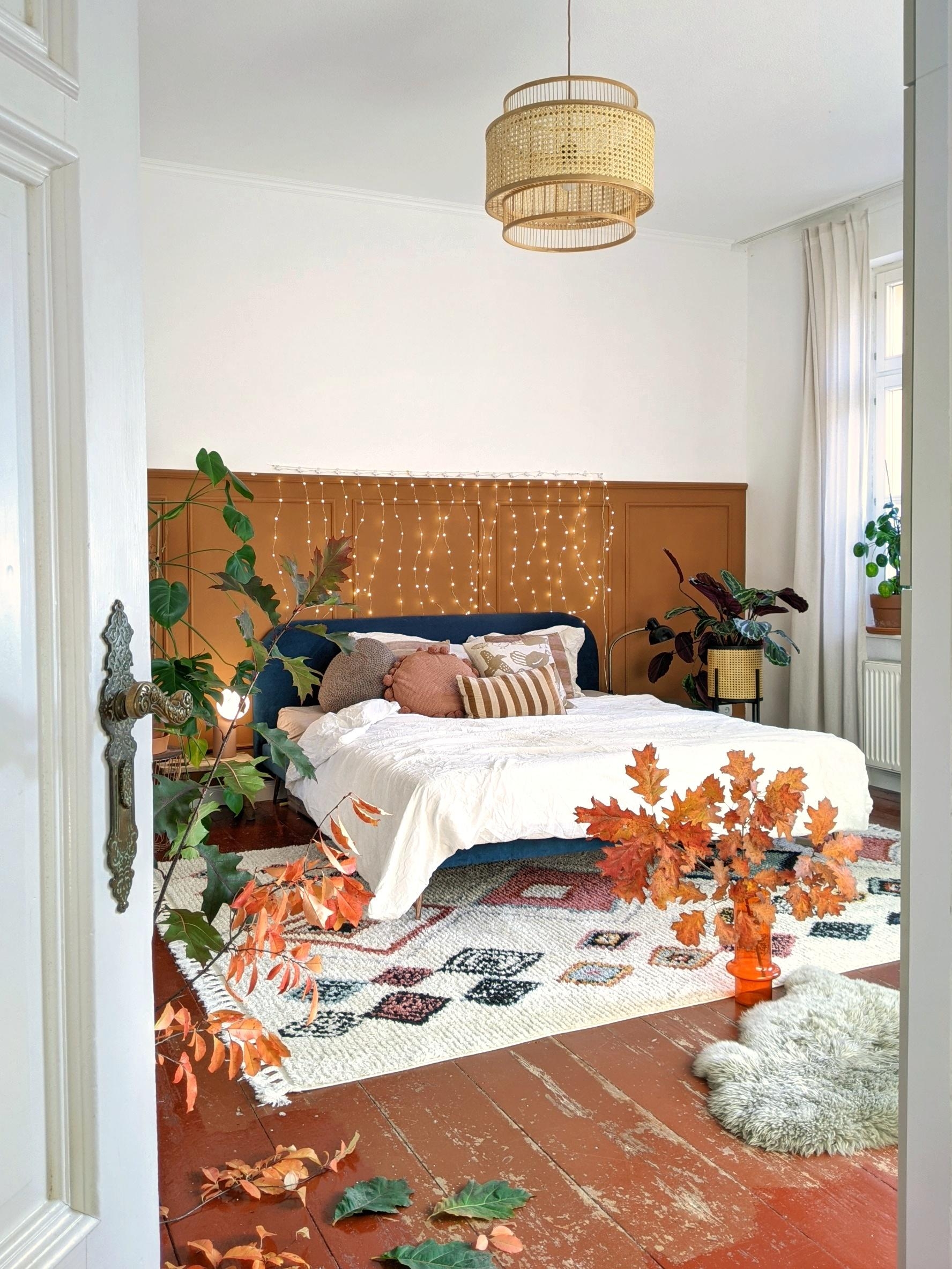 Herbst im #Schlafzimmer🍁🍂 #cozy #bedroom #bett