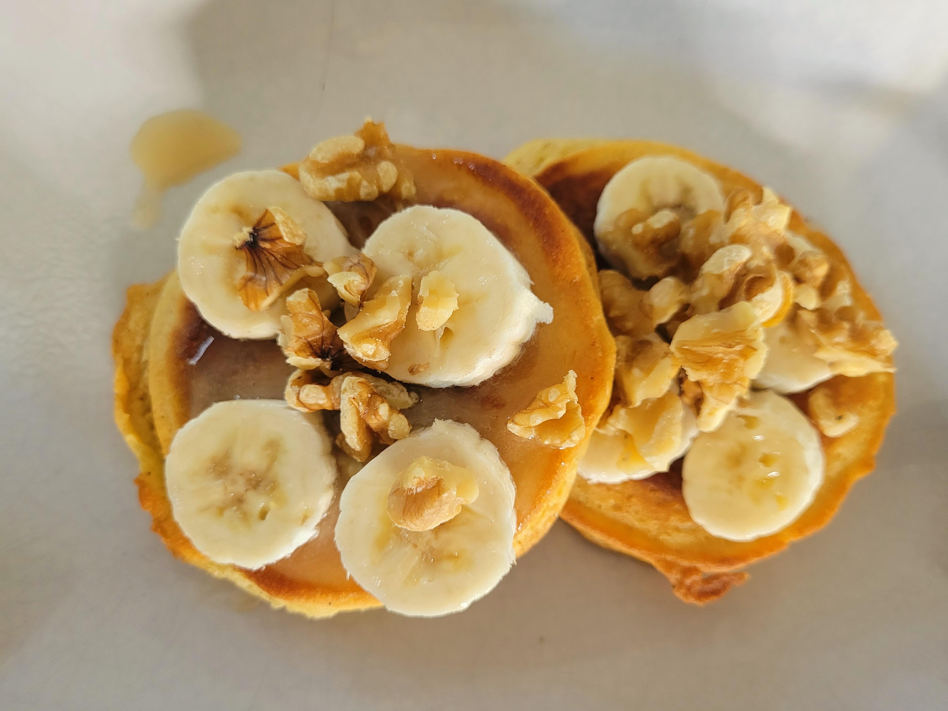 Heute Morgen spontan Hunger auf Pancakes gehabt! ❤️ 
#lecker #glutenfrei #backen