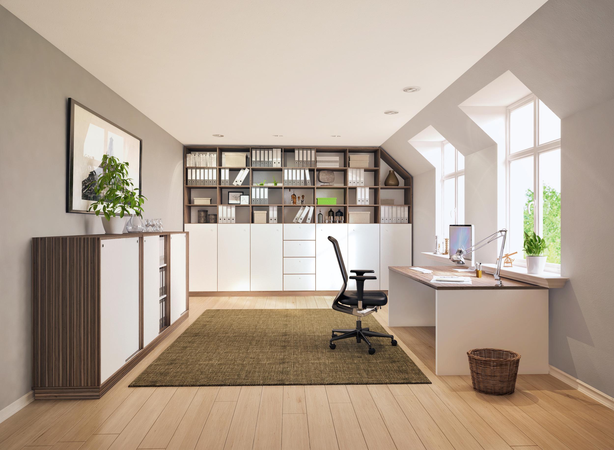 Home Office #büro #schreibtisch #arbeitszimmer ©deinSchrank.de