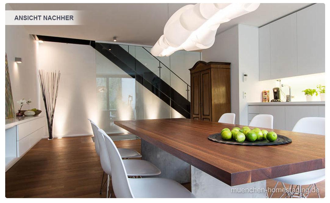 Home Staging - Esszimmer mit Designklassikern #esstisch #esszimmerstuhl ©Münchner HOMESTAGING Agentur