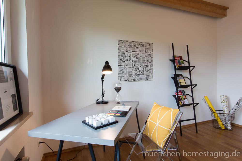 Home Staging Arbeitszimmer #einrichtungsberatung ©Münchner Home Staging Agentur
