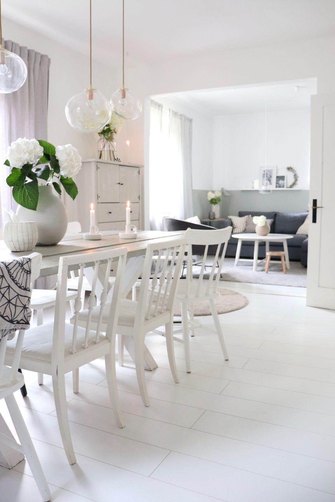 Hortensien in jeder Vase 🤍

#brittabloggt #livingroom #diningroom #white #hydrangeas 