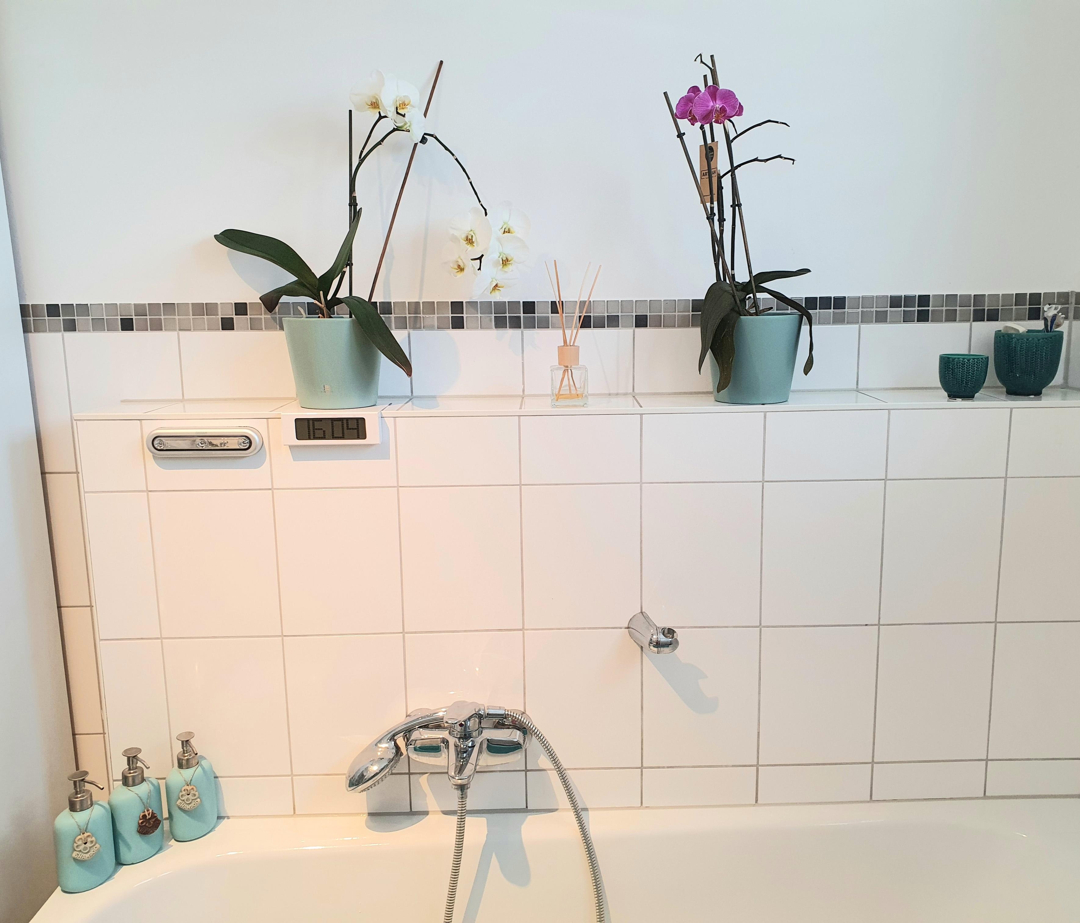 Ich habe im #Bad mal wieder etwas umdekoriert und den #Orchideen einen neuen Standort geschenkt #Deko #stayathome