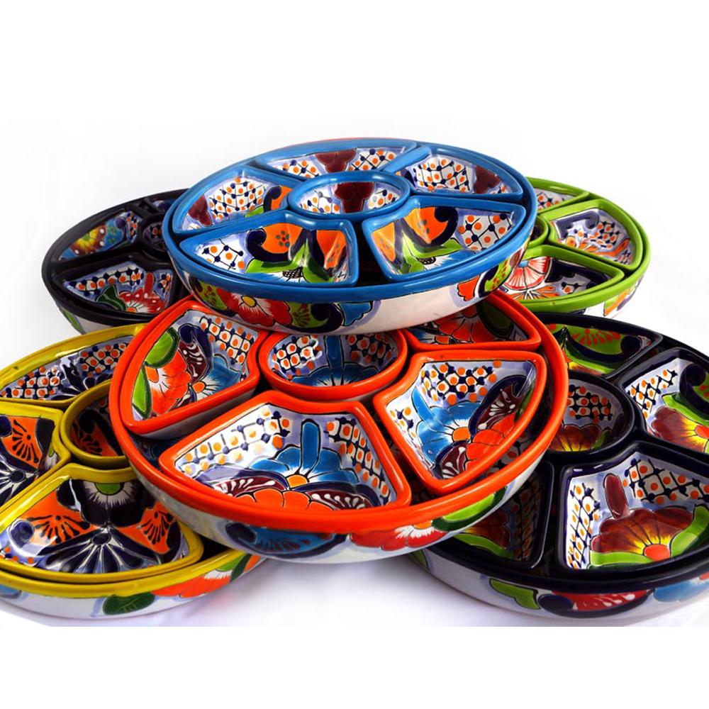 Ideal für Snacks & Tapas - unsere mexikanischen Keramikschalen in verschiedenen Akzentfarben.