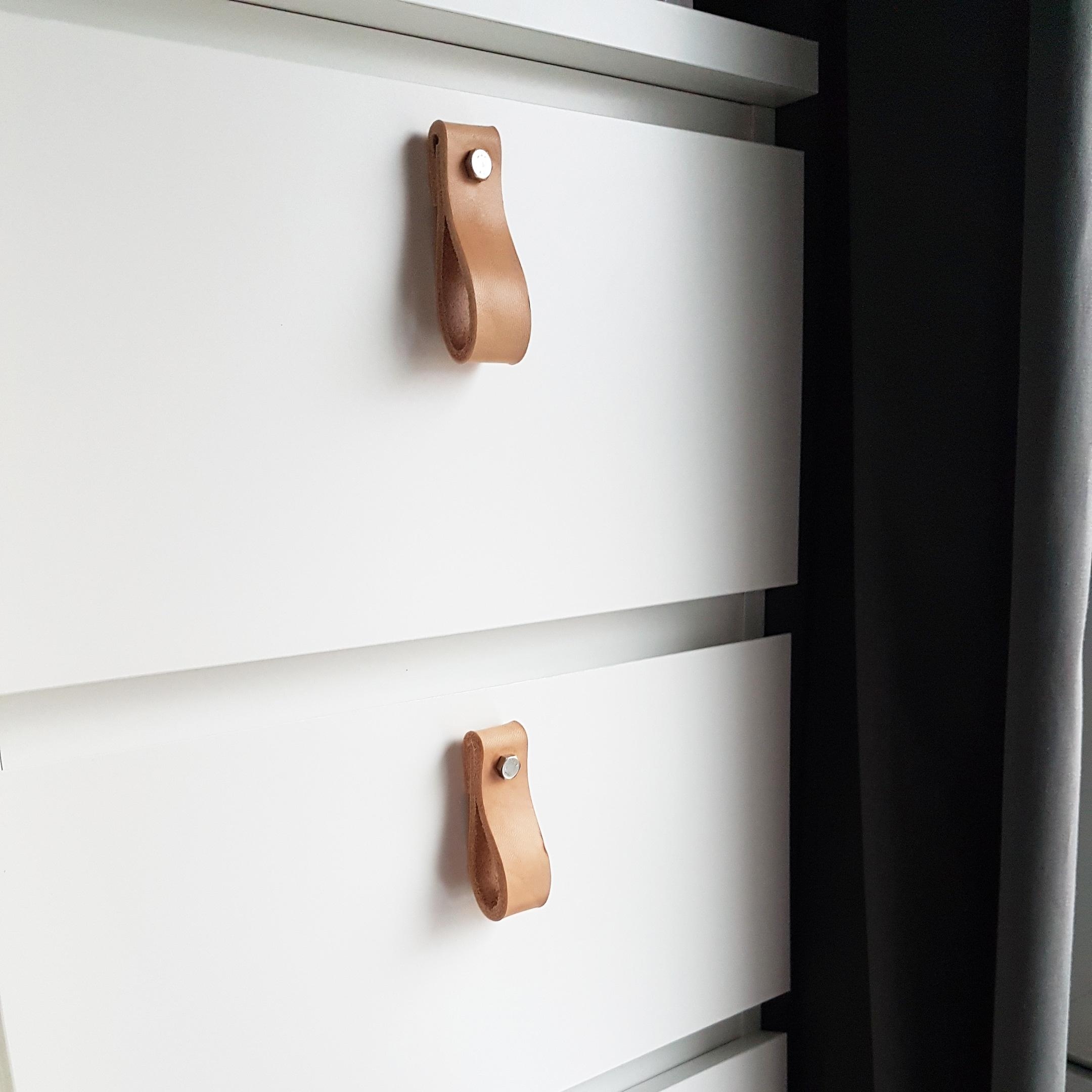 #ikeahack #malm #ledergriffe #diy #selbstgemacht 