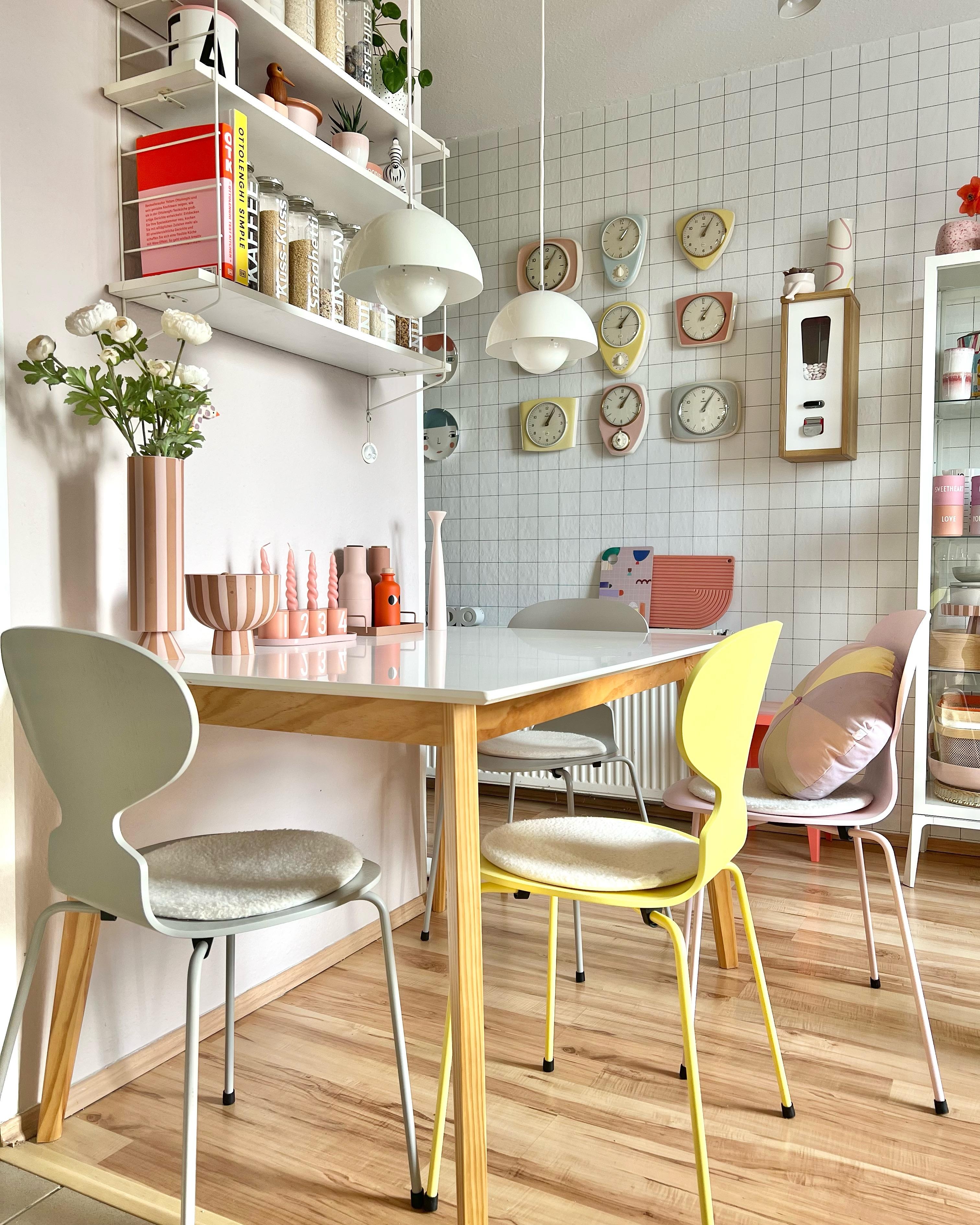 #interior #interiordesign #interiorinspo #couchliebt #kitcheninspo #colourfulkitchen #vintage #pastell #küche #bunt