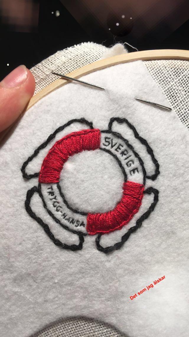 Jedem Org sein Rettungsreifen #selfmade #stitching #schweden #sverige #marine