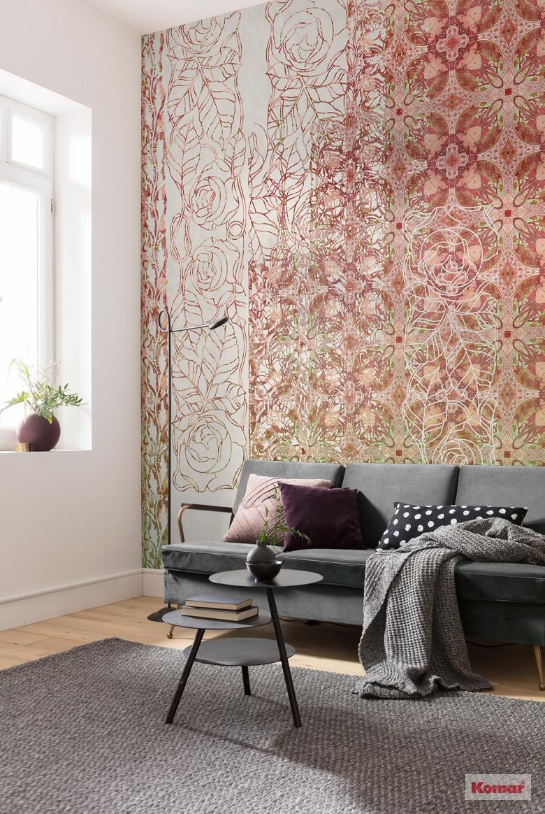 Kaleidoskop von Formen und Mustern an der Wand. 
#mustermix #fototapete #interiordesign #wohnzimmer #einrichtung #komar