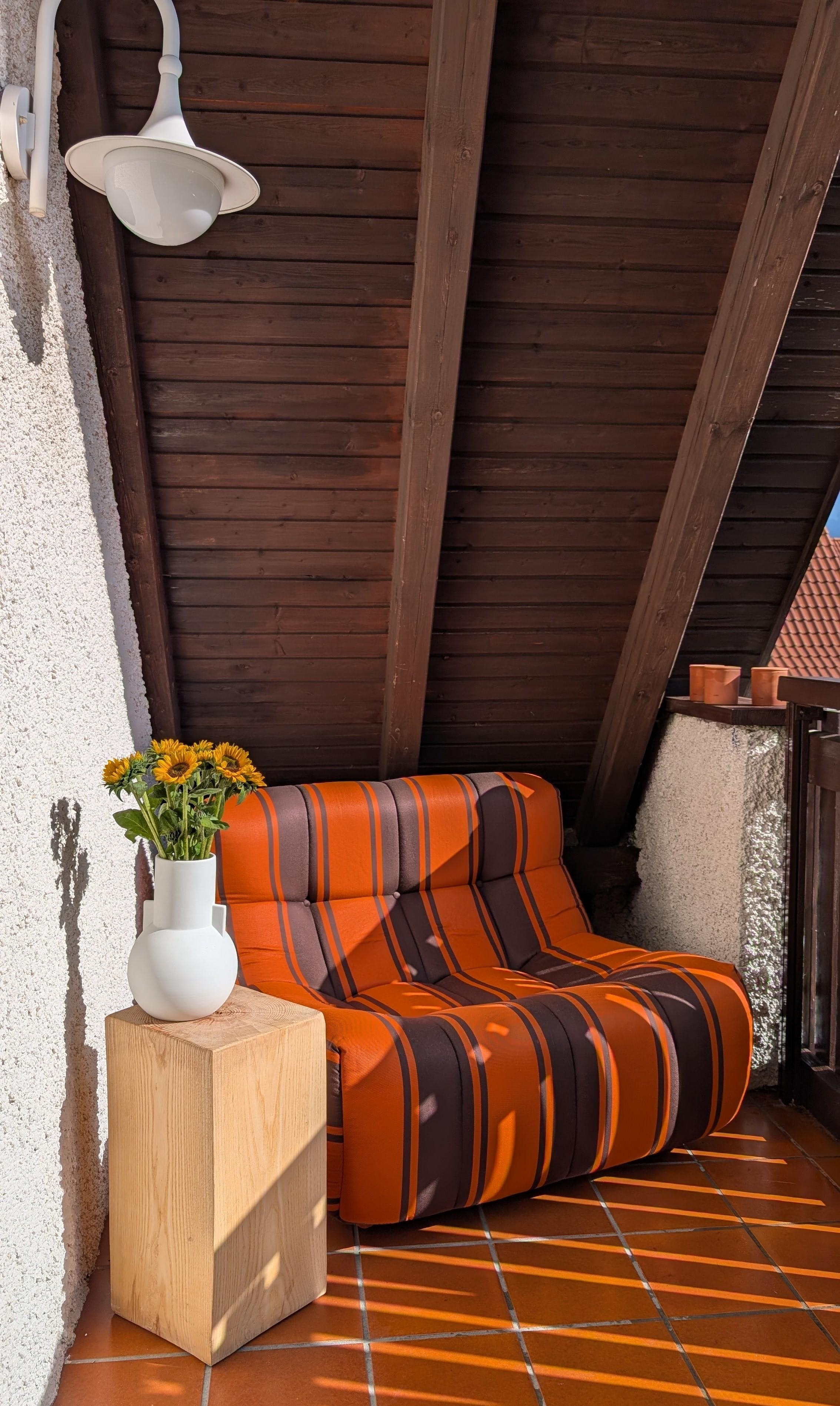 Kann die Sonne nicht bleiben? #lazyloungesessel #balkonliebe #sowohnich #lieblingsplatz 
