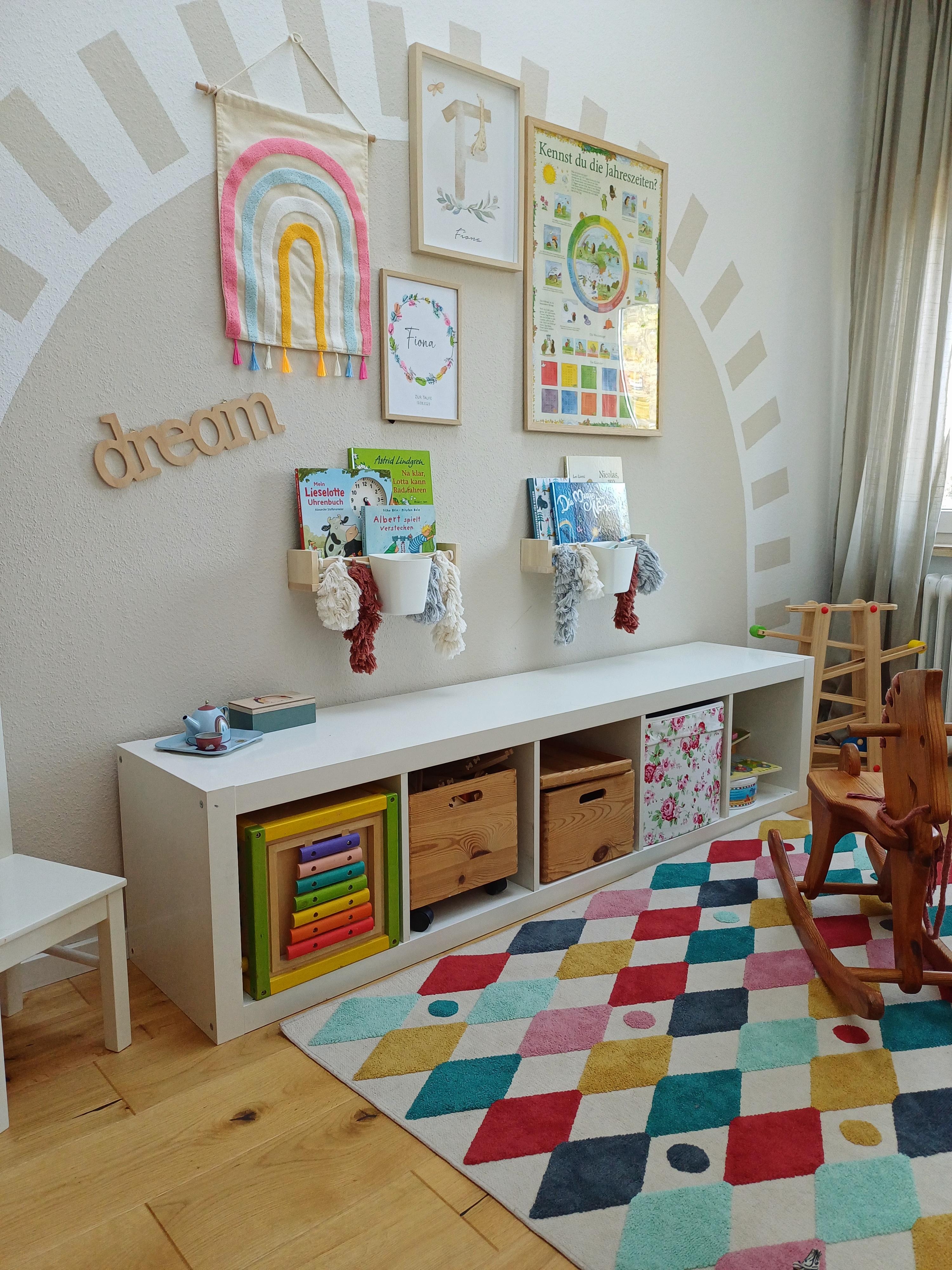Kidsroom Nummer Eins #wandgestaltung #mädchenzimmer #farbe #bunt #lieblingsraum #sonne 
