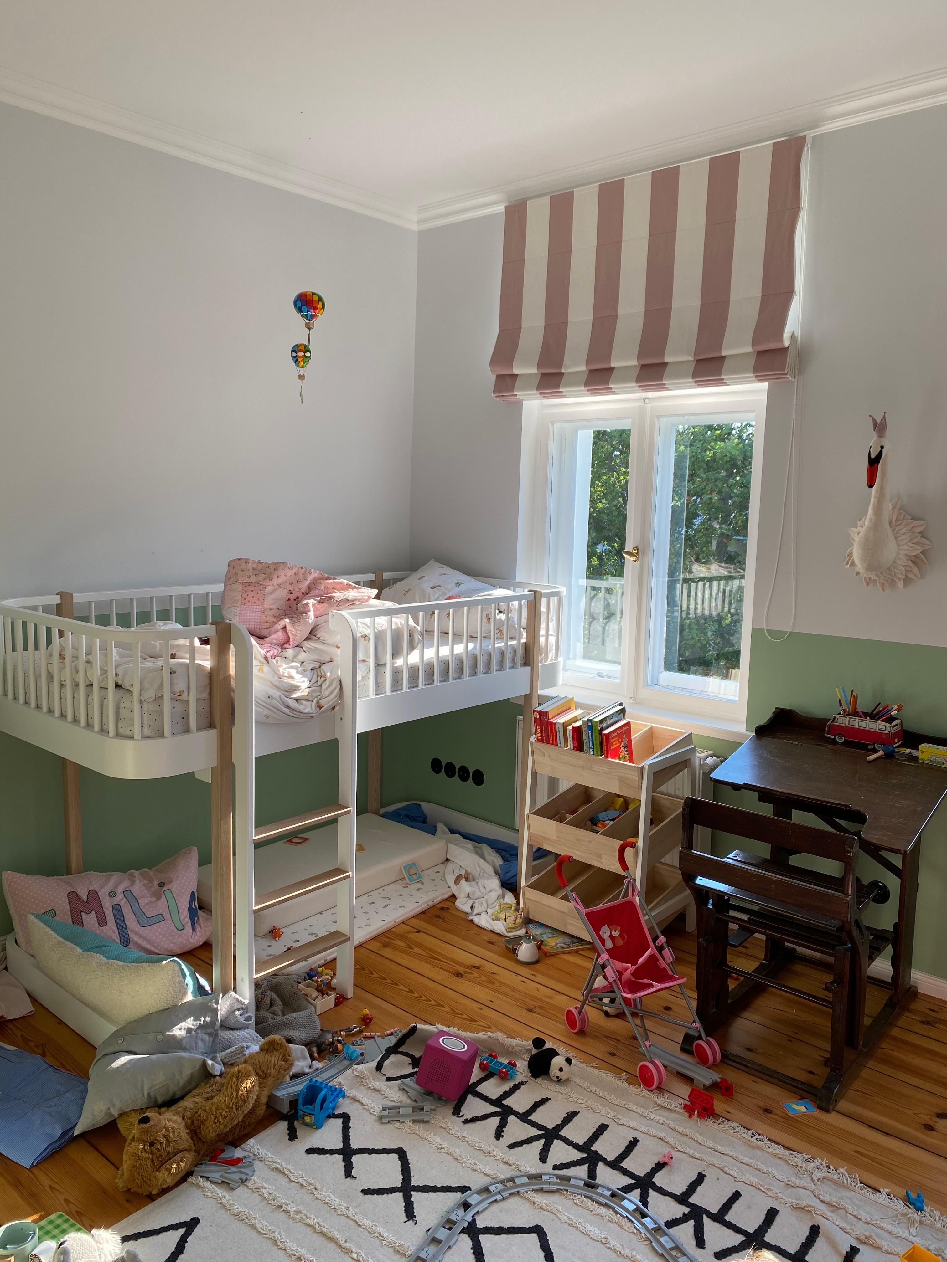 Kinderzimmer - noch etwas chaotisch aber bald gibt es hier noch mal ein Update #kinderzimmer #hochbett