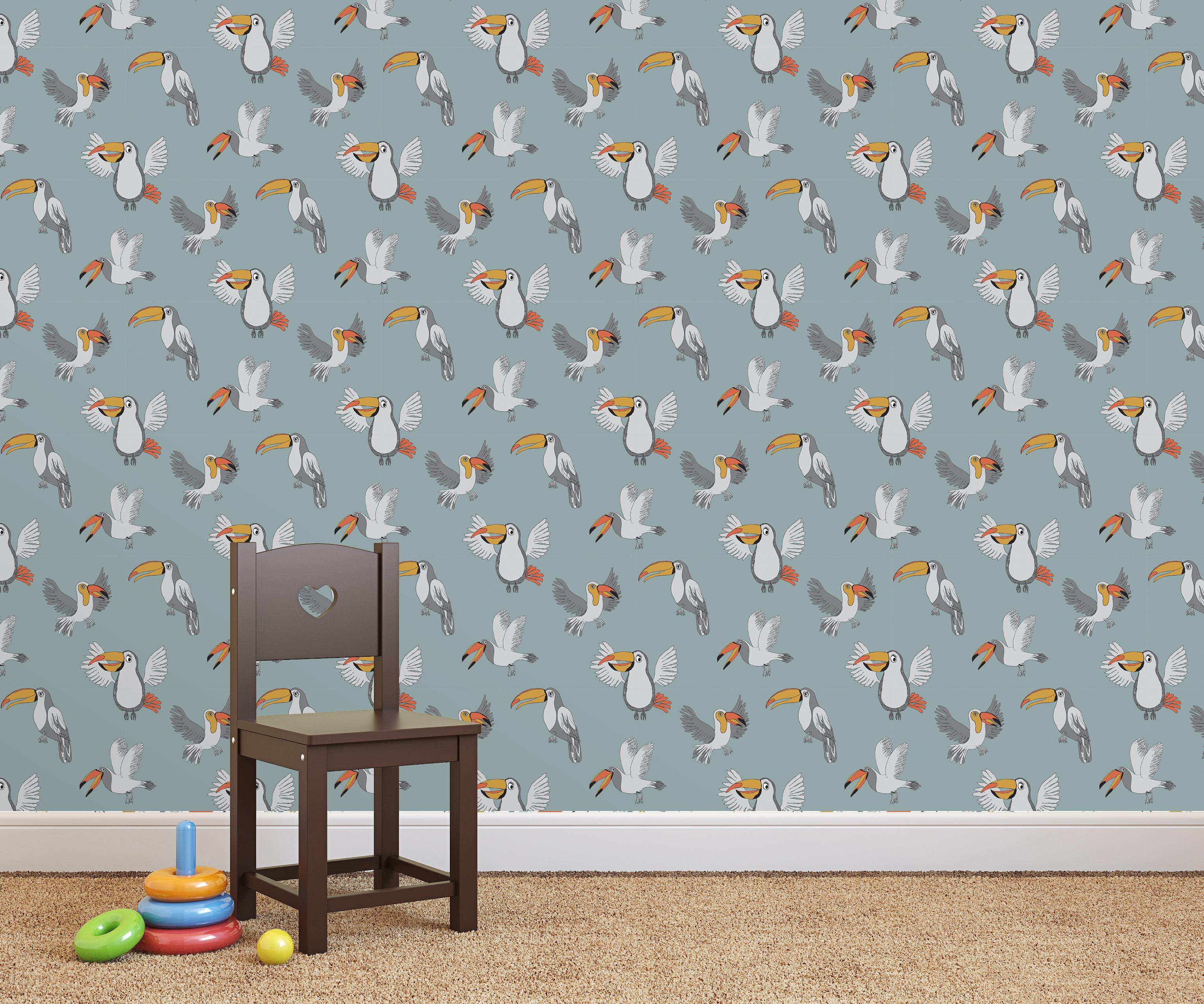 Kinderzimmer-Tapete made in U.K. #wandgestaltung #vliestapete #wall&deco #designwand ©Jessica Hogarth Designs