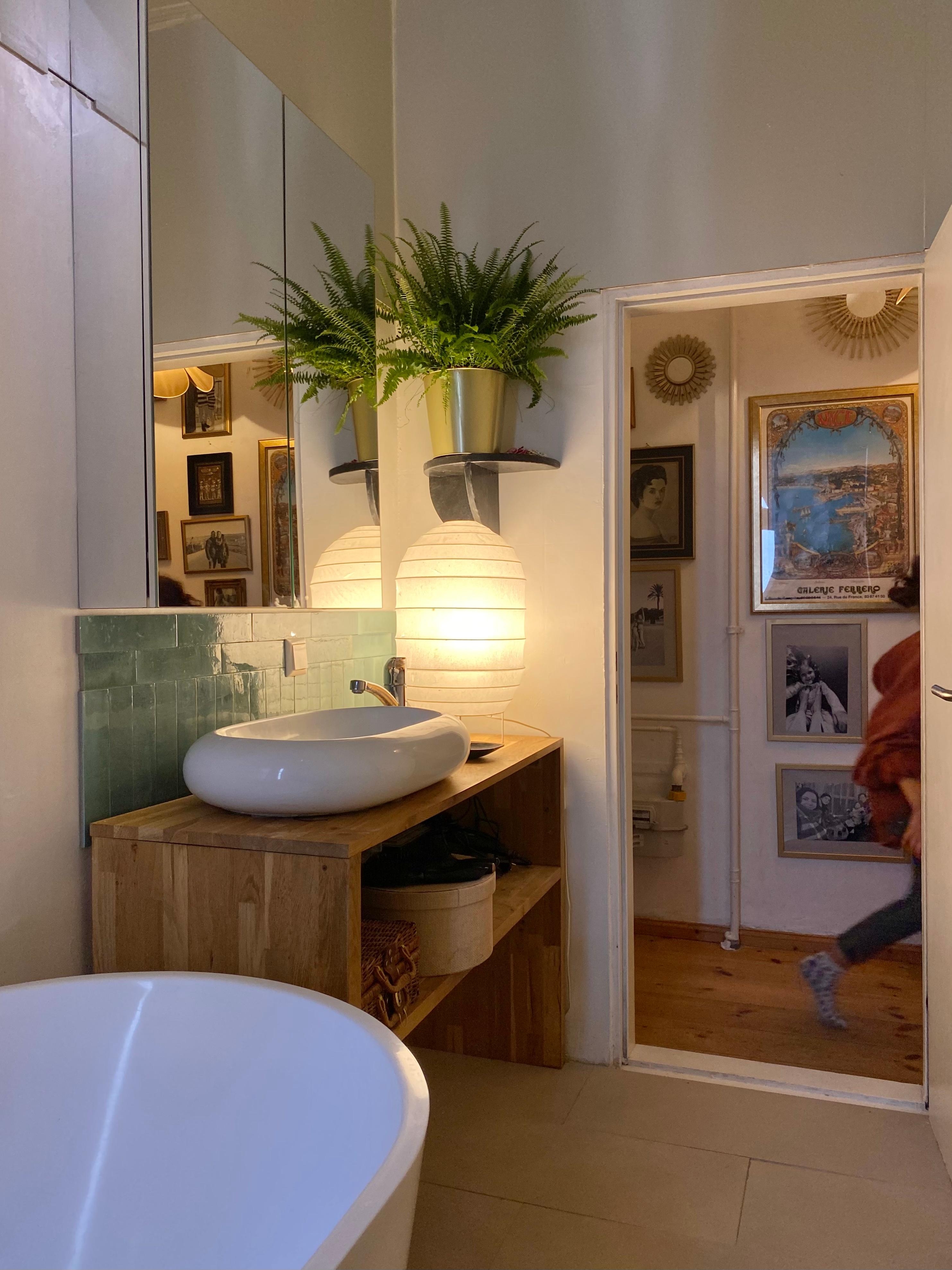 Kleines Sonntagsprojekt -->Fliesenspiegel #badezimmer #renovierung #fliesen #altbau