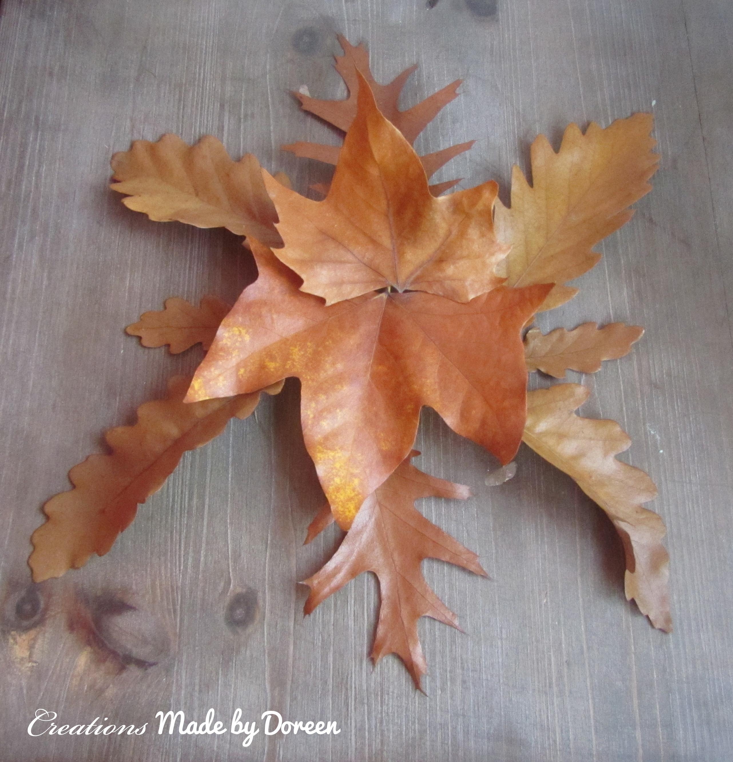 Kreationen aus Herbstblättern #Herbstlaub als Stern