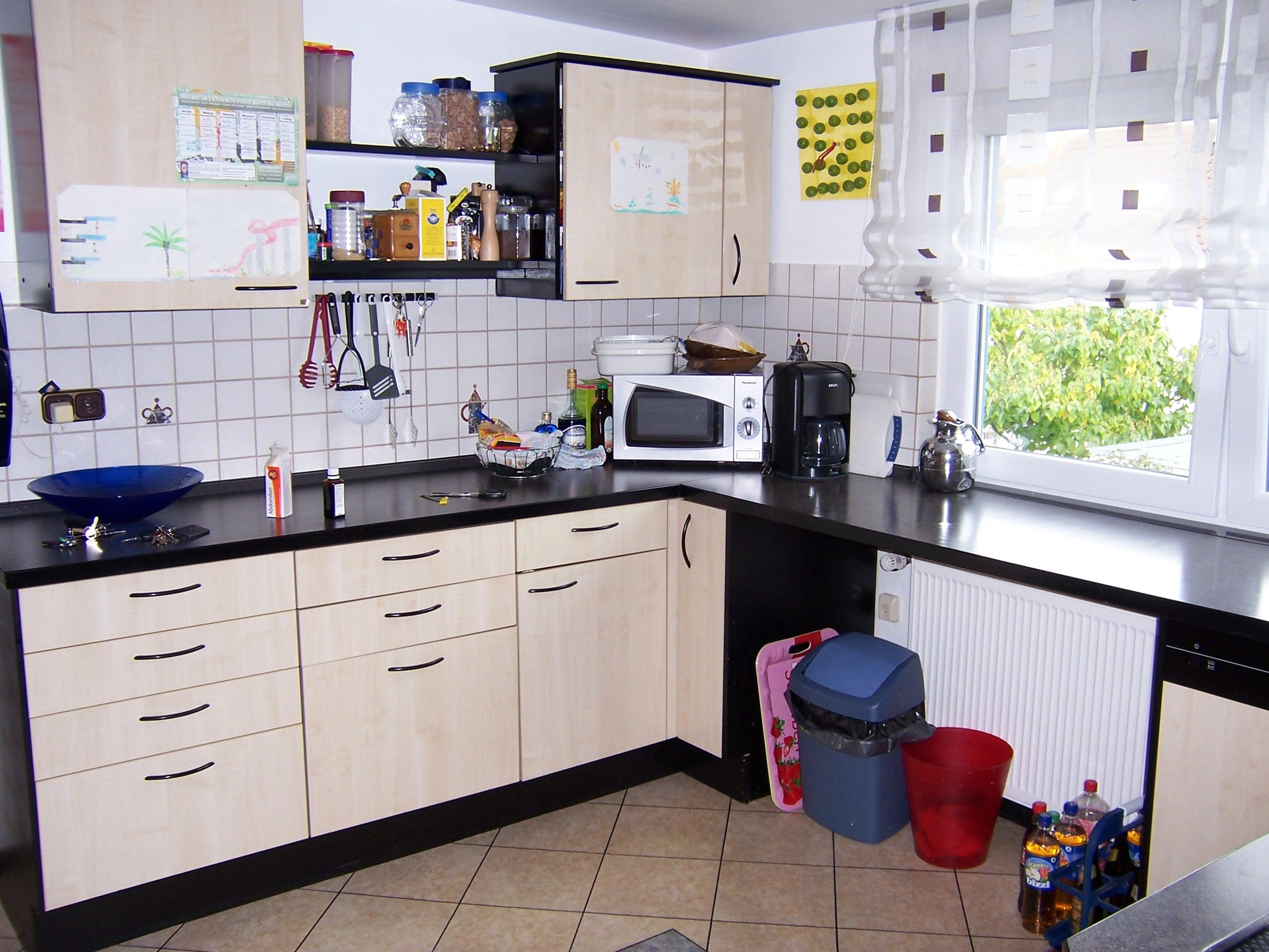 Küche vorher #wandgestaltung #farbberatung ©Raumausstattung Ebert GmbH