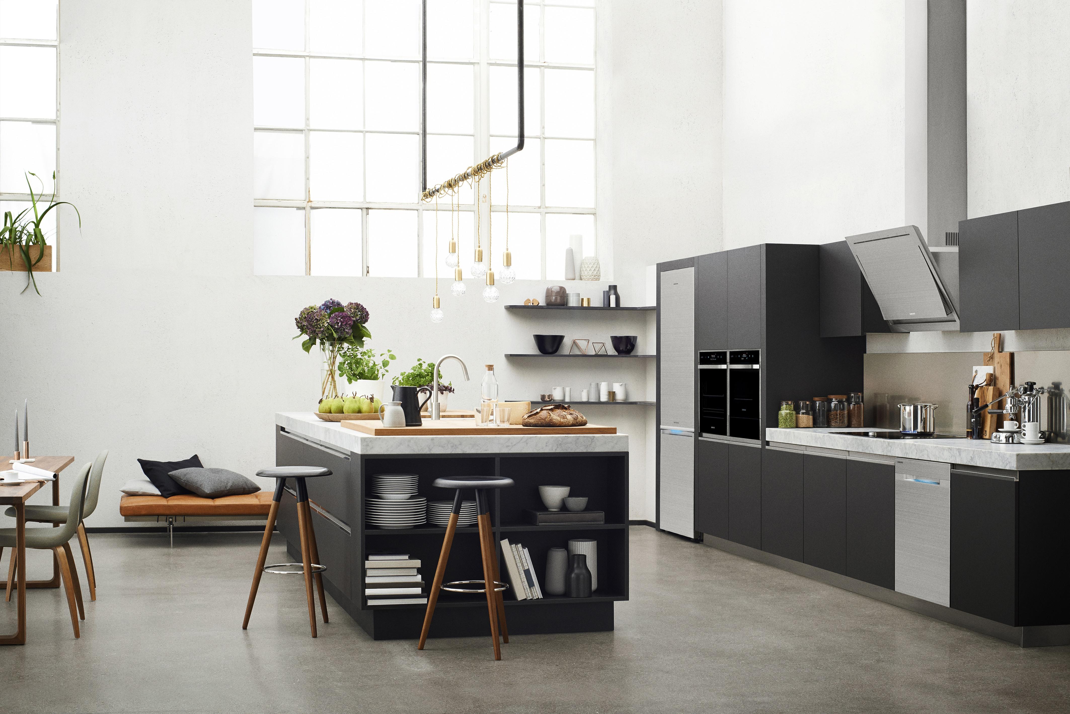 Küchenensemble von Samsung #küche #küchenblock #küchenmöbel #smarthome #zimmergestaltung ©Samsung