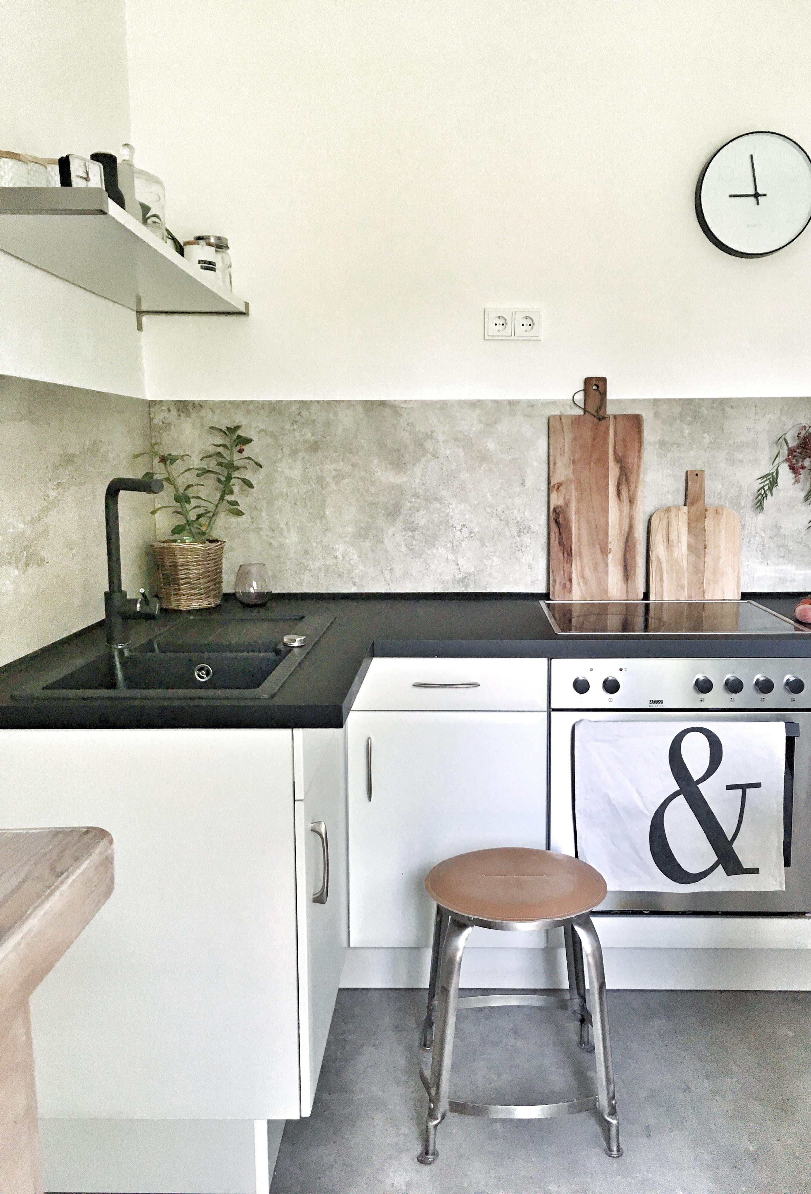Küchenliebe #beton #blackandwhite #wooden 