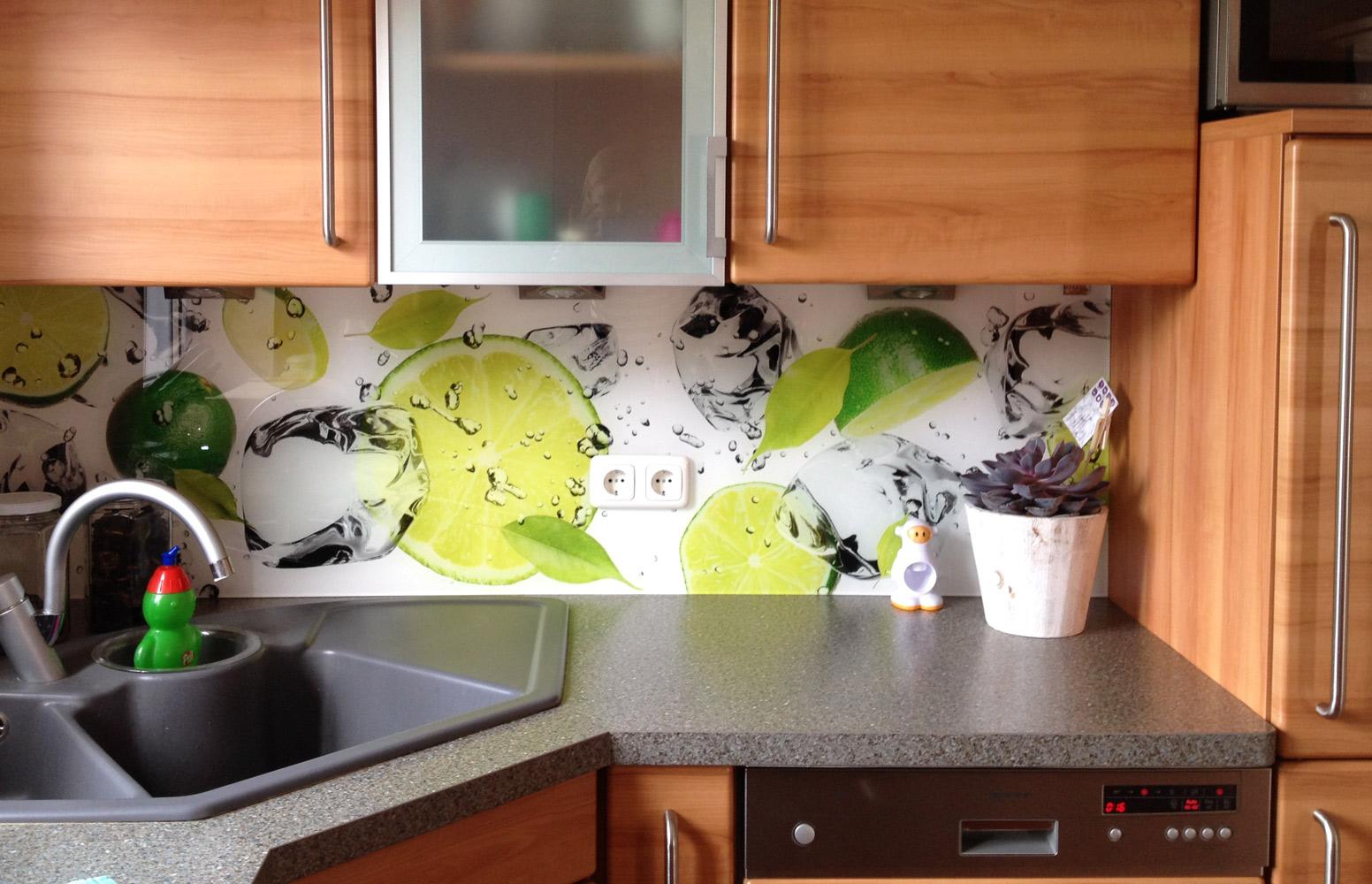 Küchenspritzschutz: Lime & Ice #küchenrückwand ©Schön & Wieder