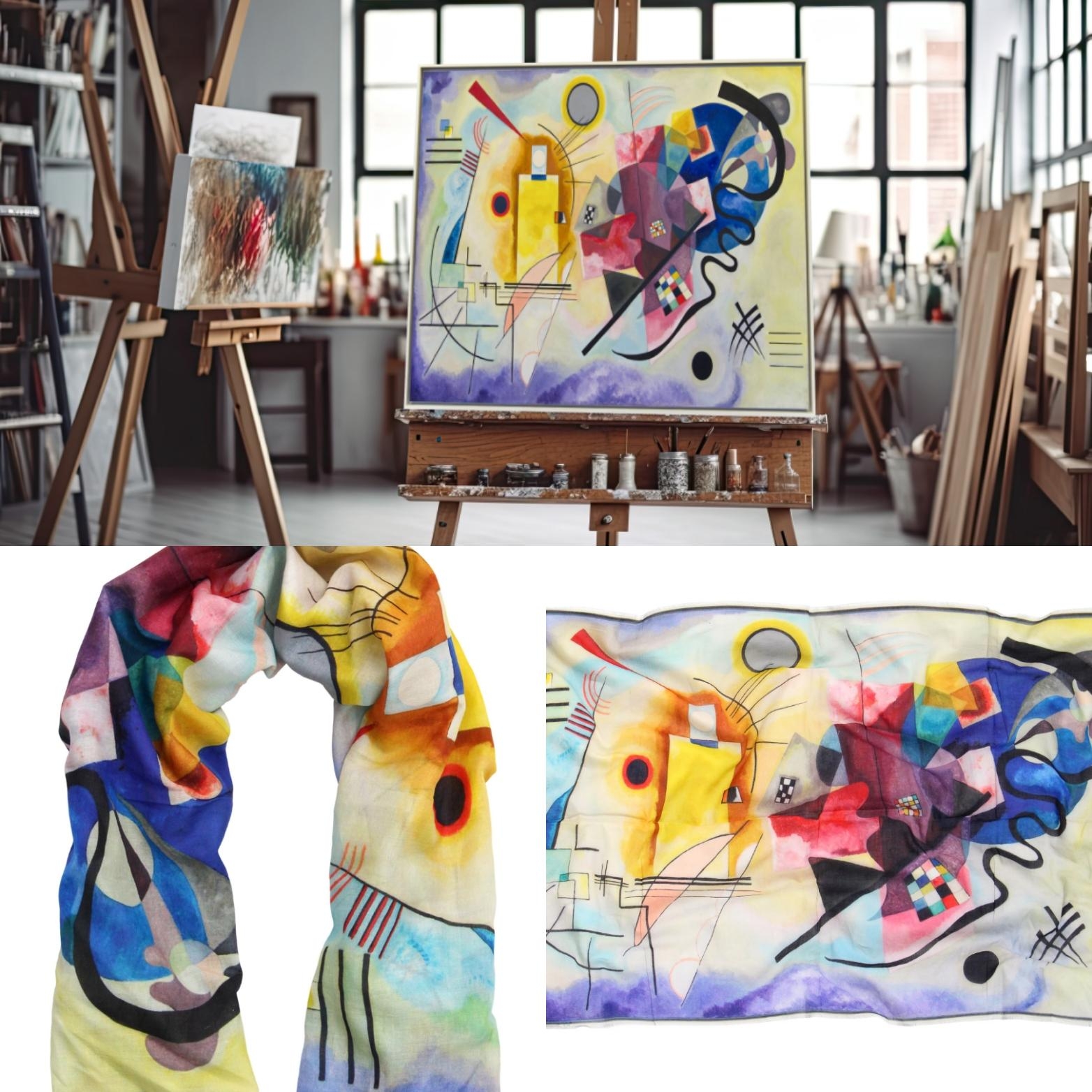 Kunst als Schal oder Tuch? Schalfabrik.de druckt auch deine Motive schon ab Einzelteil! #schal #tuch #mode #doityourself #design