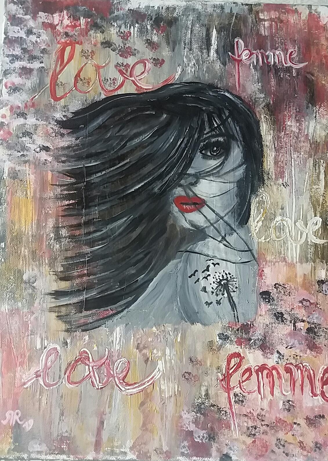 Lady ♡
🙂 #kunst #artbyrena #leinwand #art #portrait #diy #gesicht #farben 
instagram.com/art_by_rena